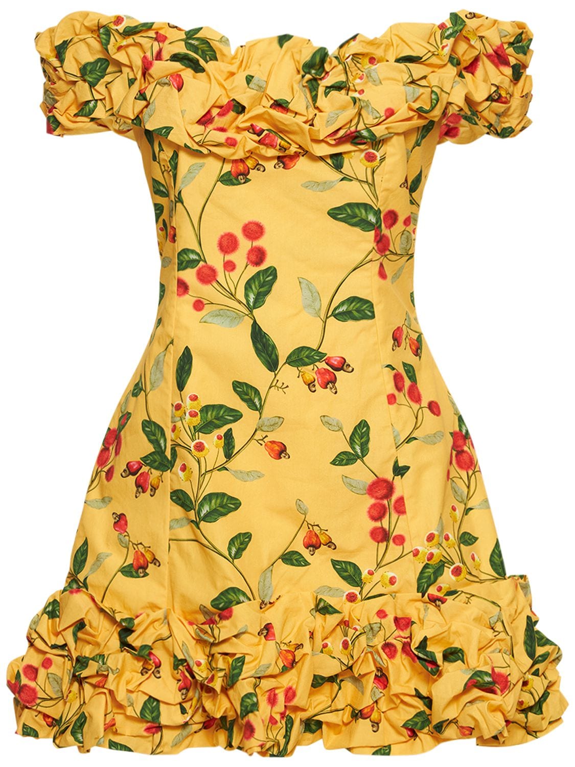 Jardin Printed Cotton Mini Dress - AGUA BY AGUA BENDITA - Modalova