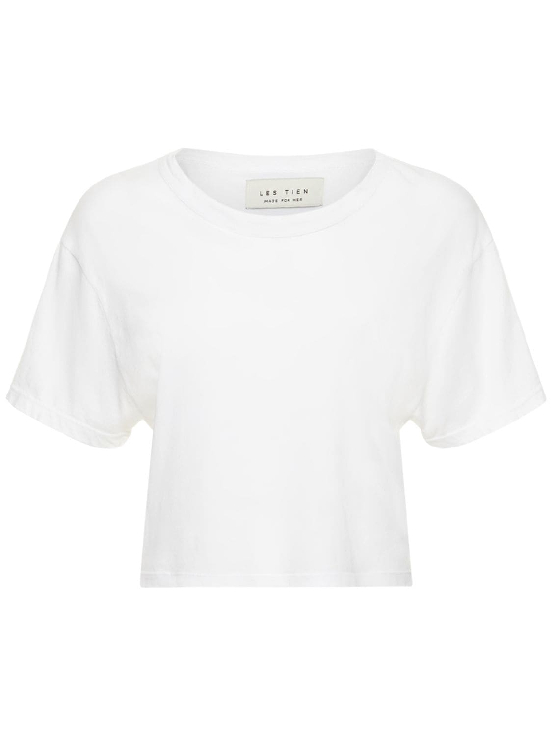T-shirt Cropped In Cotone - LES TIEN - Modalova