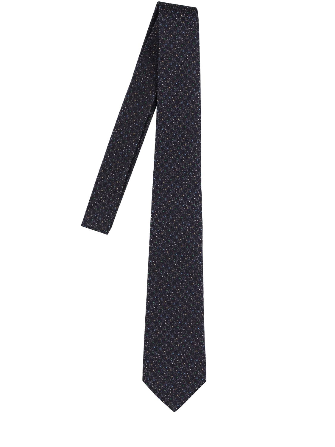 Cravatta In Seta Stampata 7cm - GUCCI - Modalova