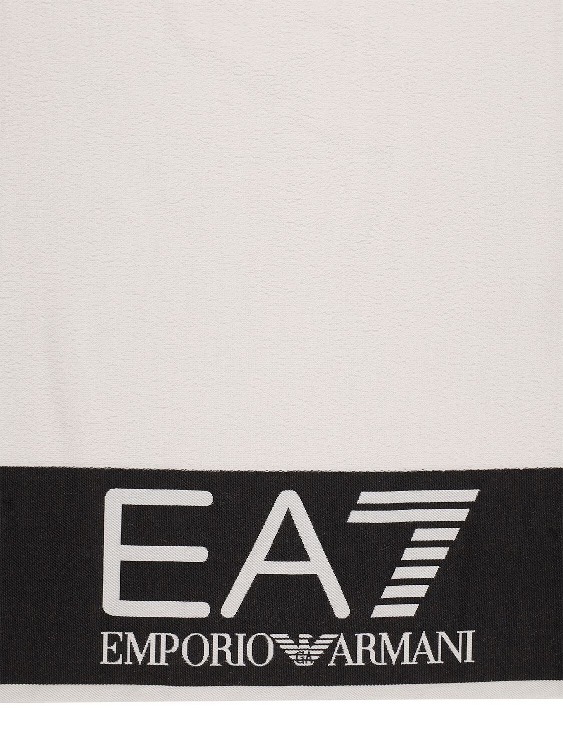 Strandtuch Aus Baumwolle - EA7 EMPORIO ARMANI - Modalova