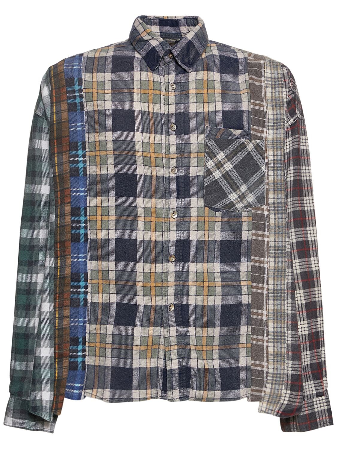 Cuts Cotton Flannel Patchwork Shirt - NEEDLES - Modalova