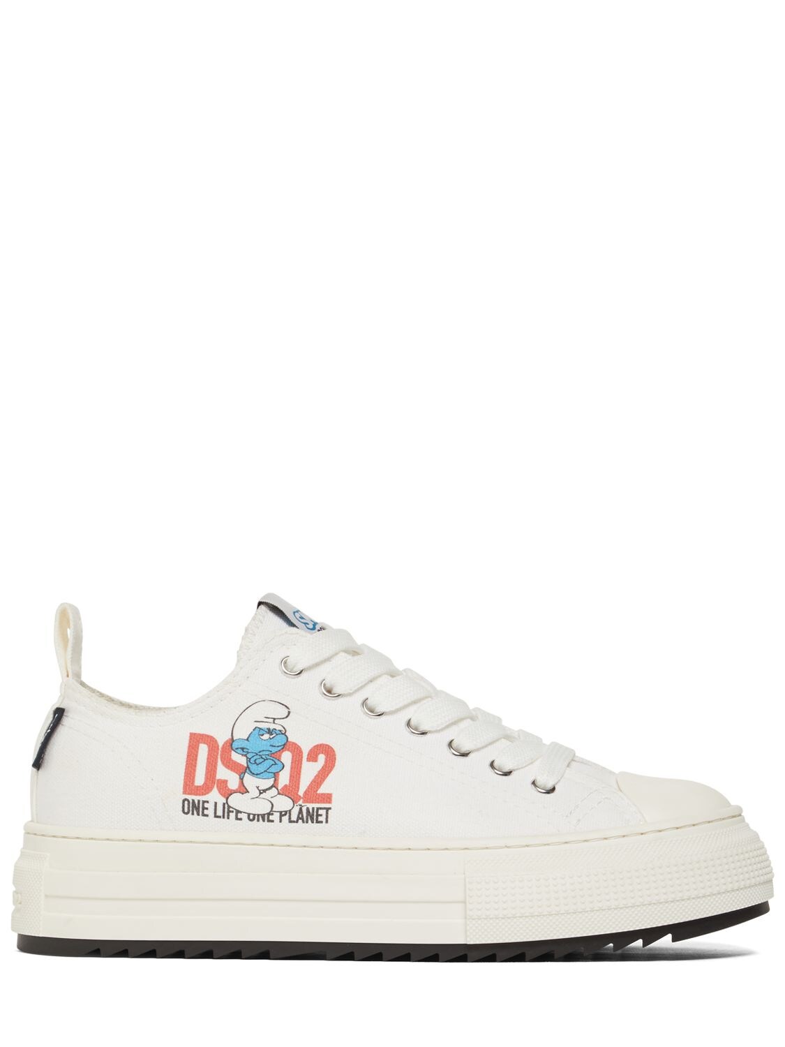 Mm Grouchy Smurfs Canvas Sneakers - DSQUARED2 - Modalova