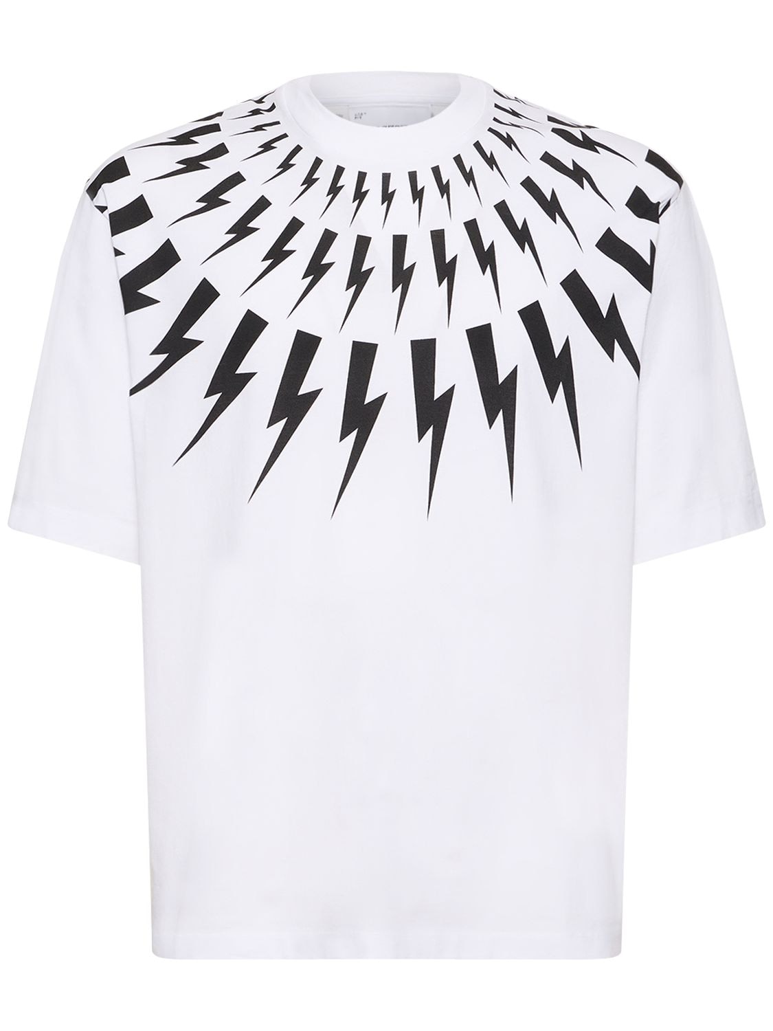 T-shirt Slim Fit Fairisle Thunderbolt - NEIL BARRETT - Modalova