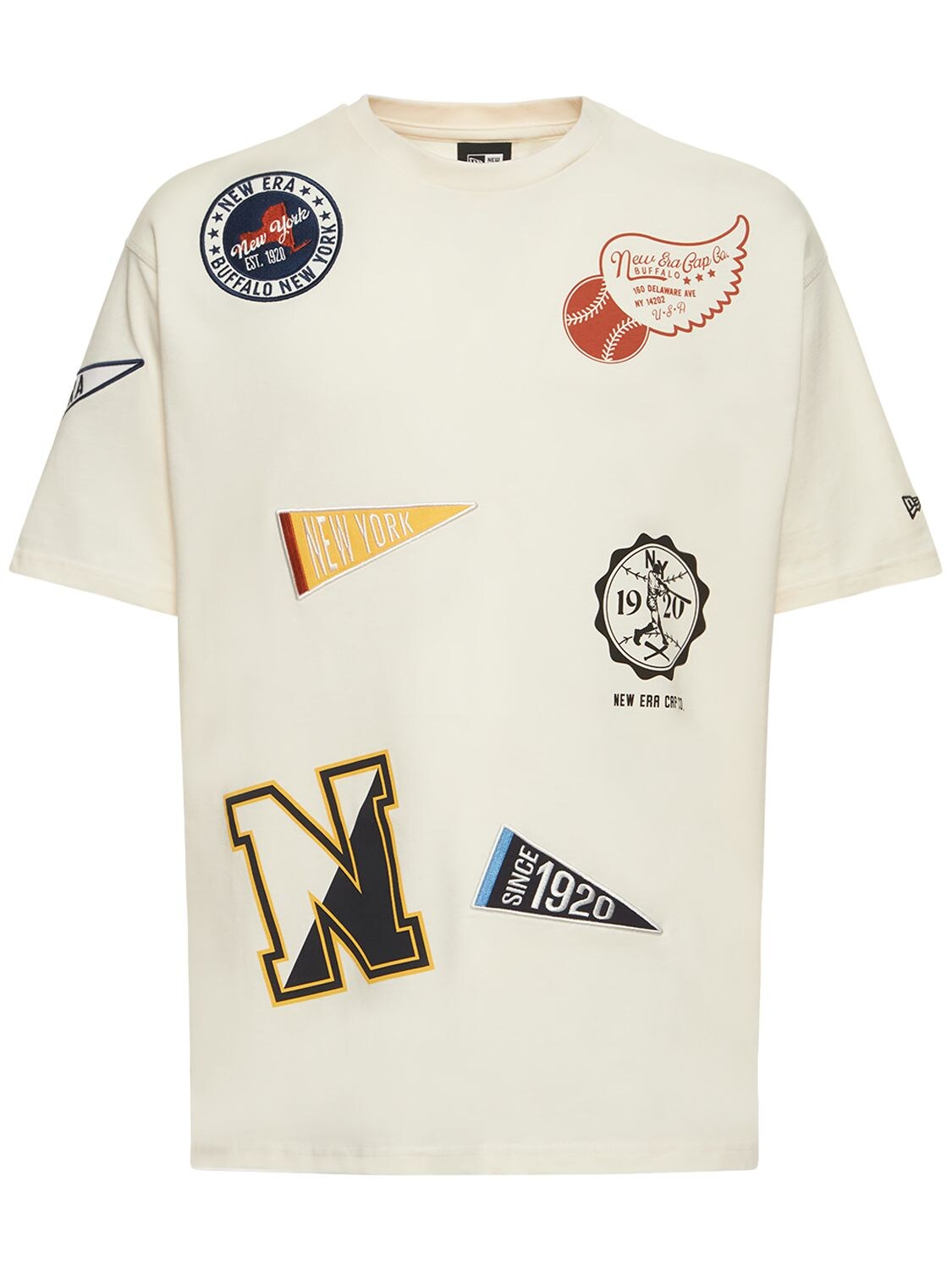 T-shirt Ne Heritage Badges In Jersey Di Cotone - NEW ERA - Modalova