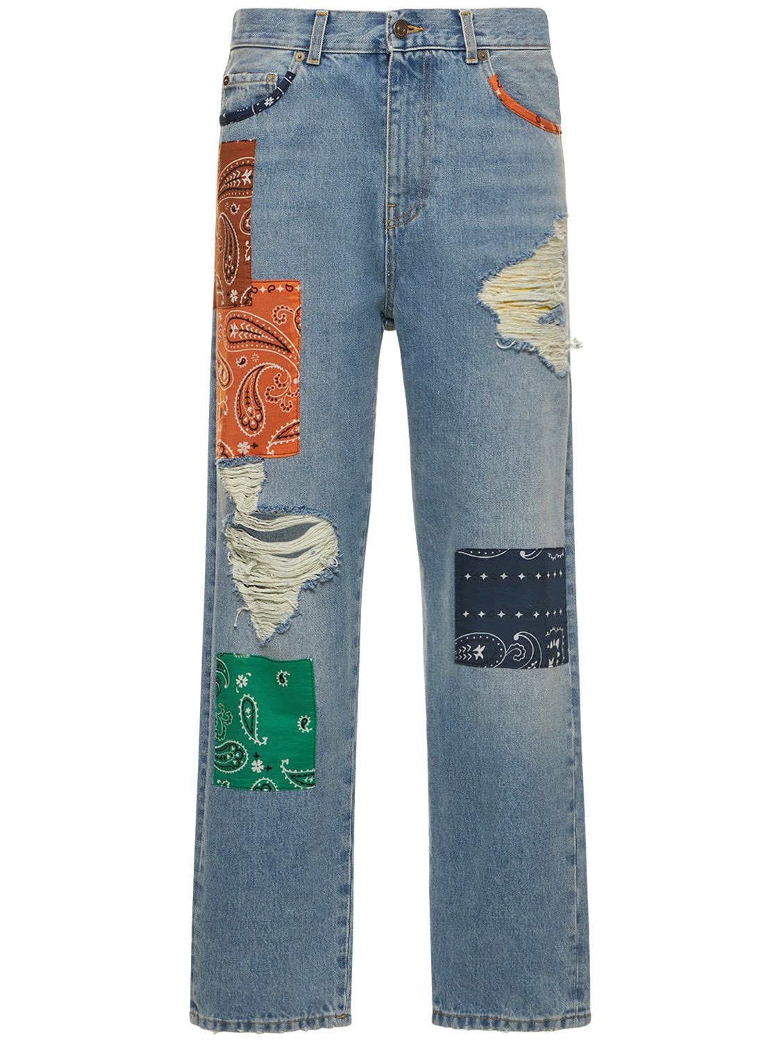 Mujer Jeans De Denim De Algodón Patchwork 25 - ALANUI - Modalova