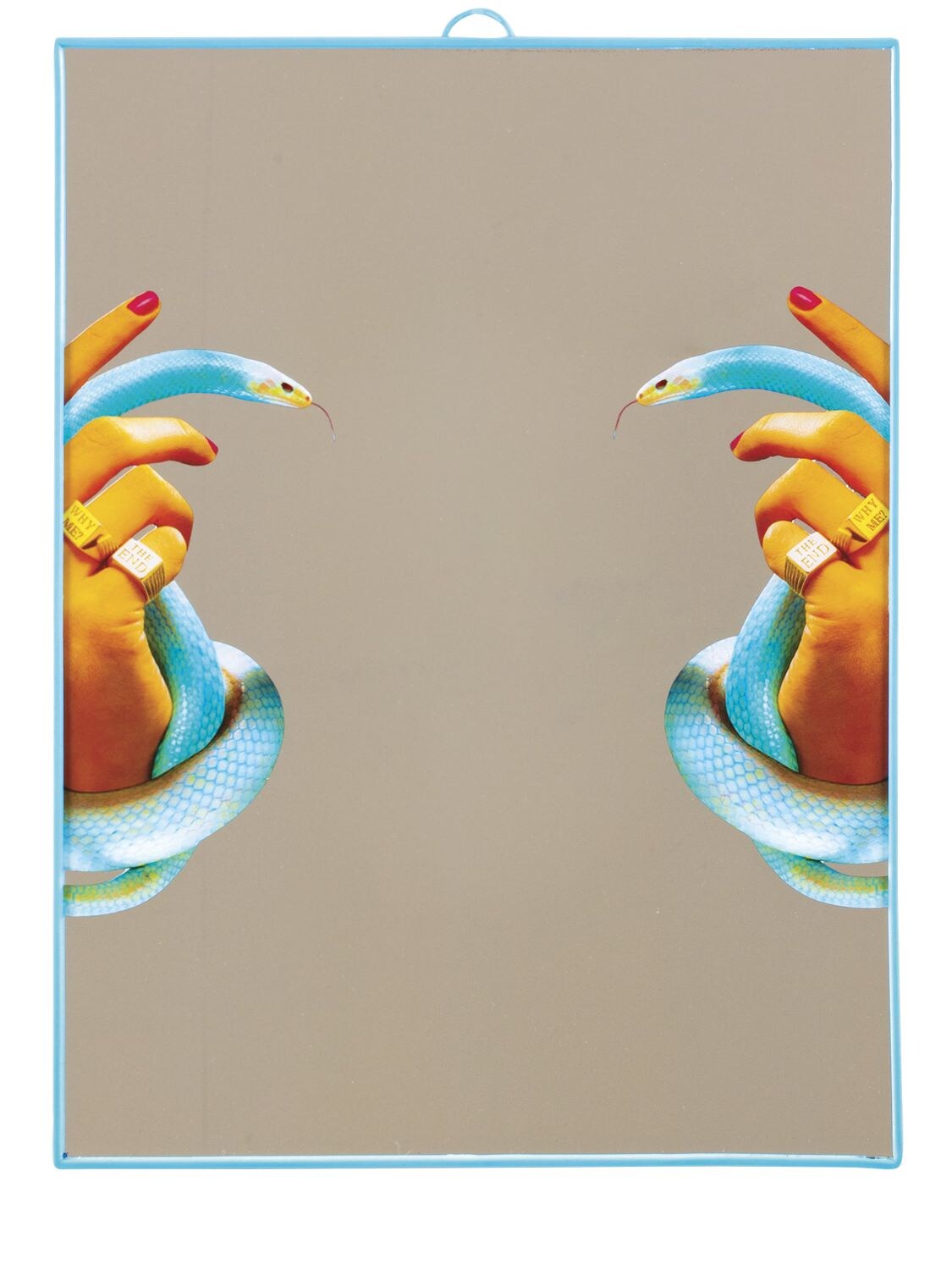 Snake Hands Mirror W/plastic Frame - SELETTI - Modalova