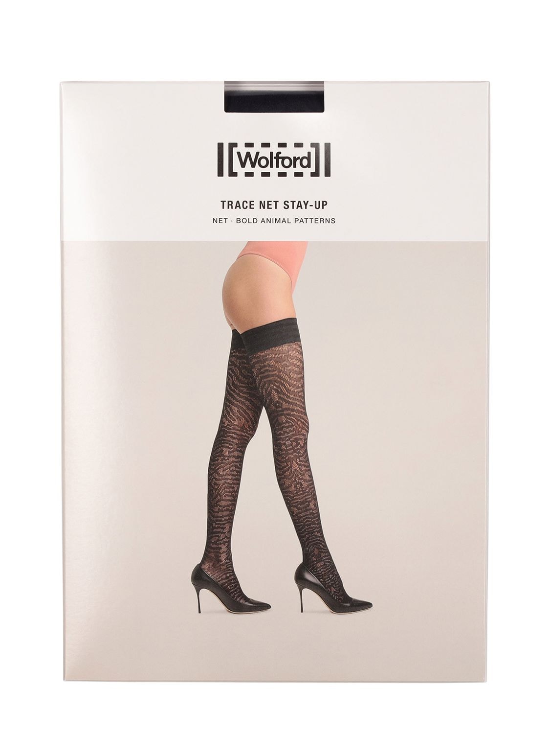 Trace Net Stay-up Thigh Highs - WOLFORD - Modalova