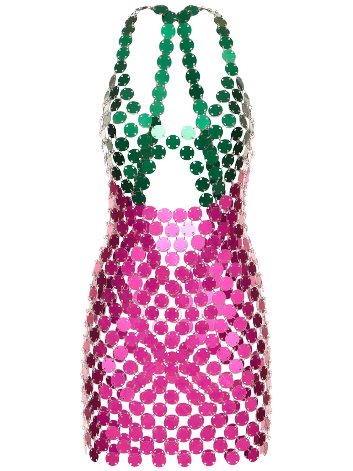Cara Metal Sequin Cutout Mini Dress - FANNIE SCHIAVONI - Modalova
