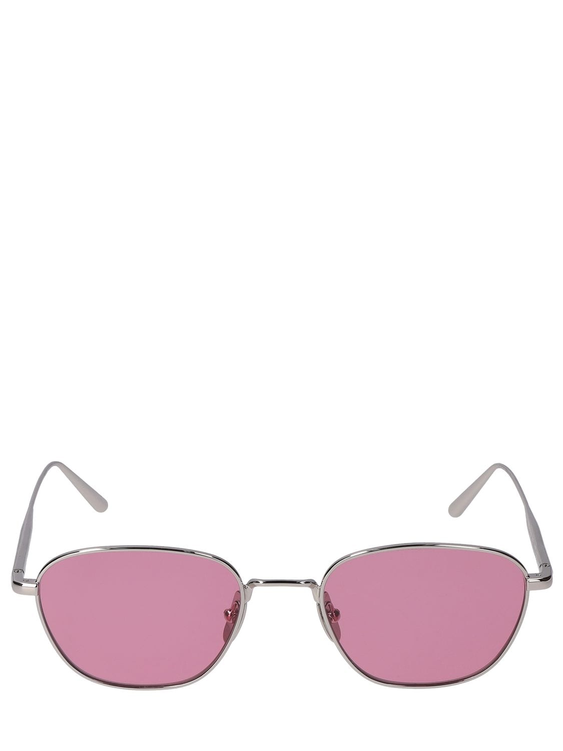 Occhiali Da Sole Polygon Pink In Acciaio Inox - CHIMI - Modalova