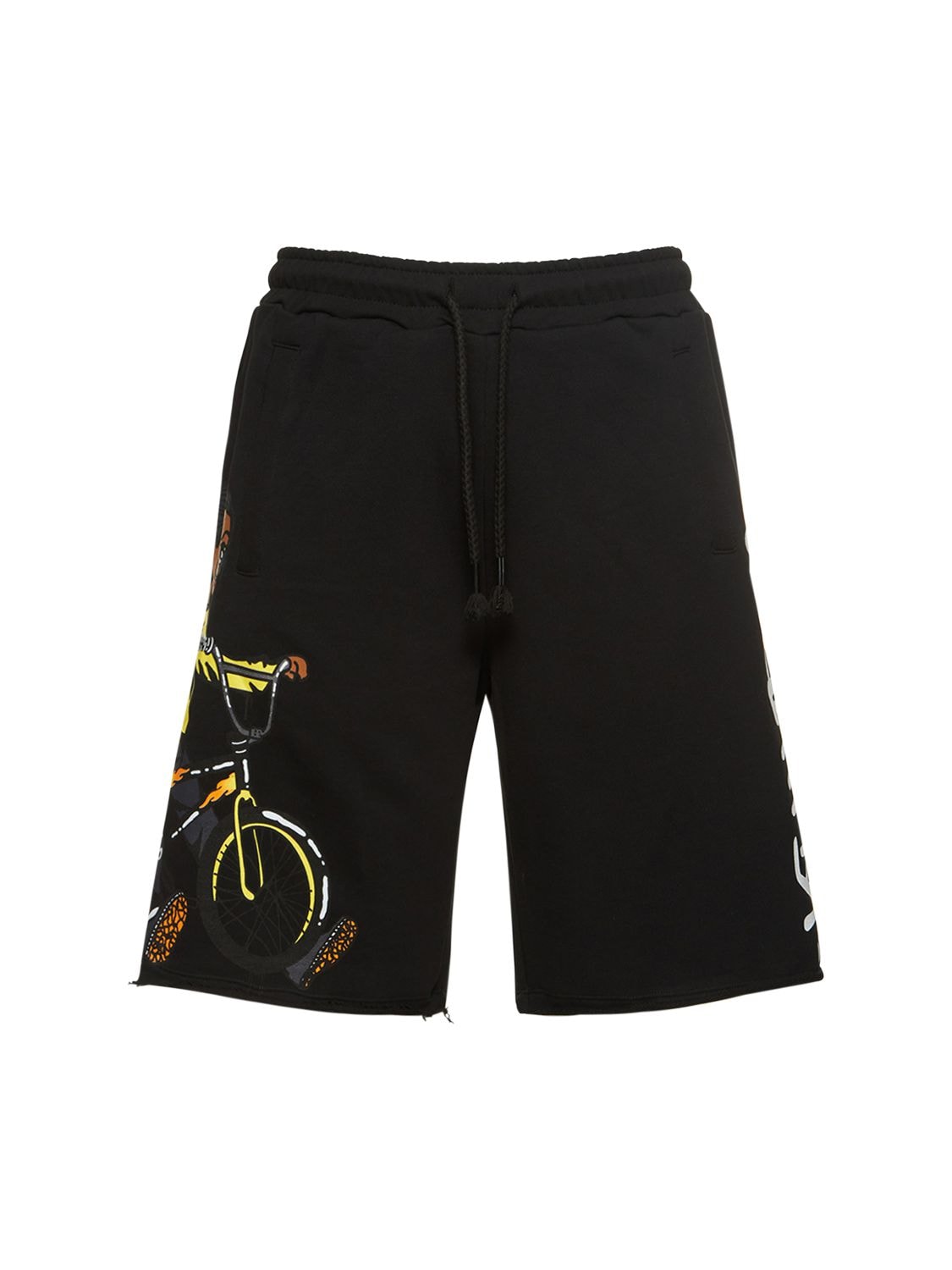 Shorts In Felpa Di Cotone Con Logo - DISCLAIMER - Modalova