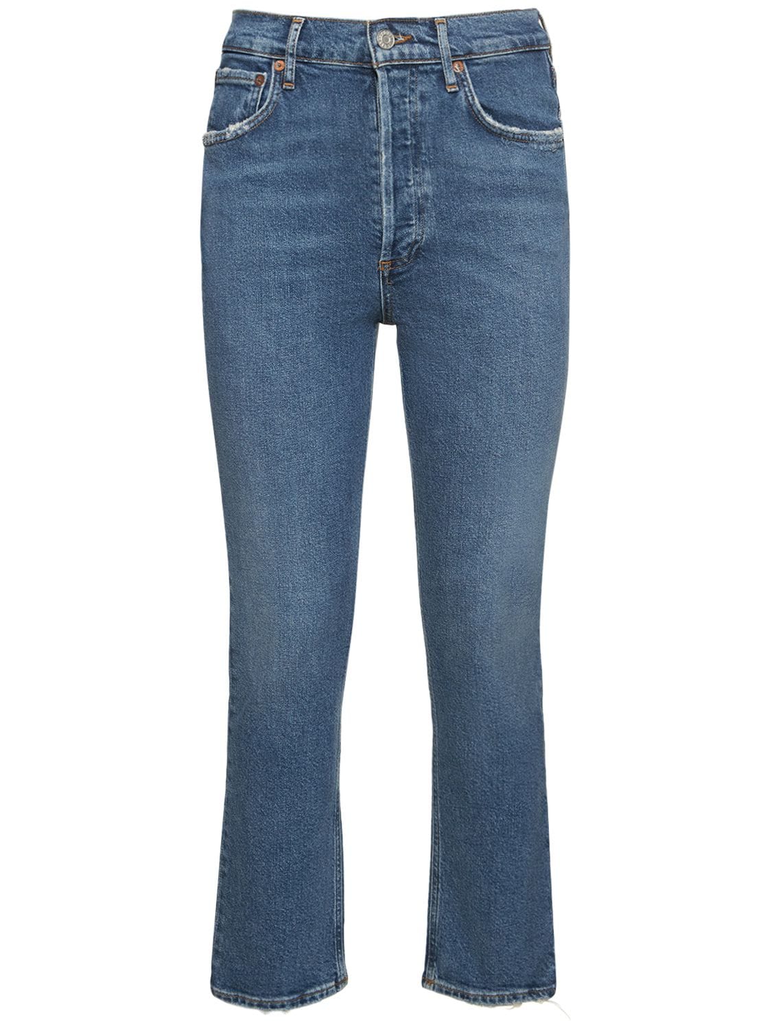 Mujer Jeans Cropped Rectos Con Cintura Alta 24 - AGOLDE - Modalova