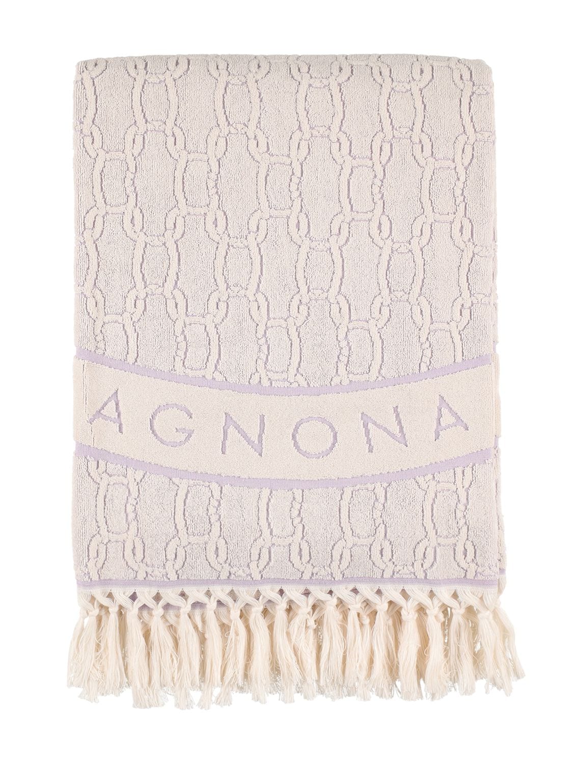 Chain Jacquard Towel - AGNONA - Modalova
