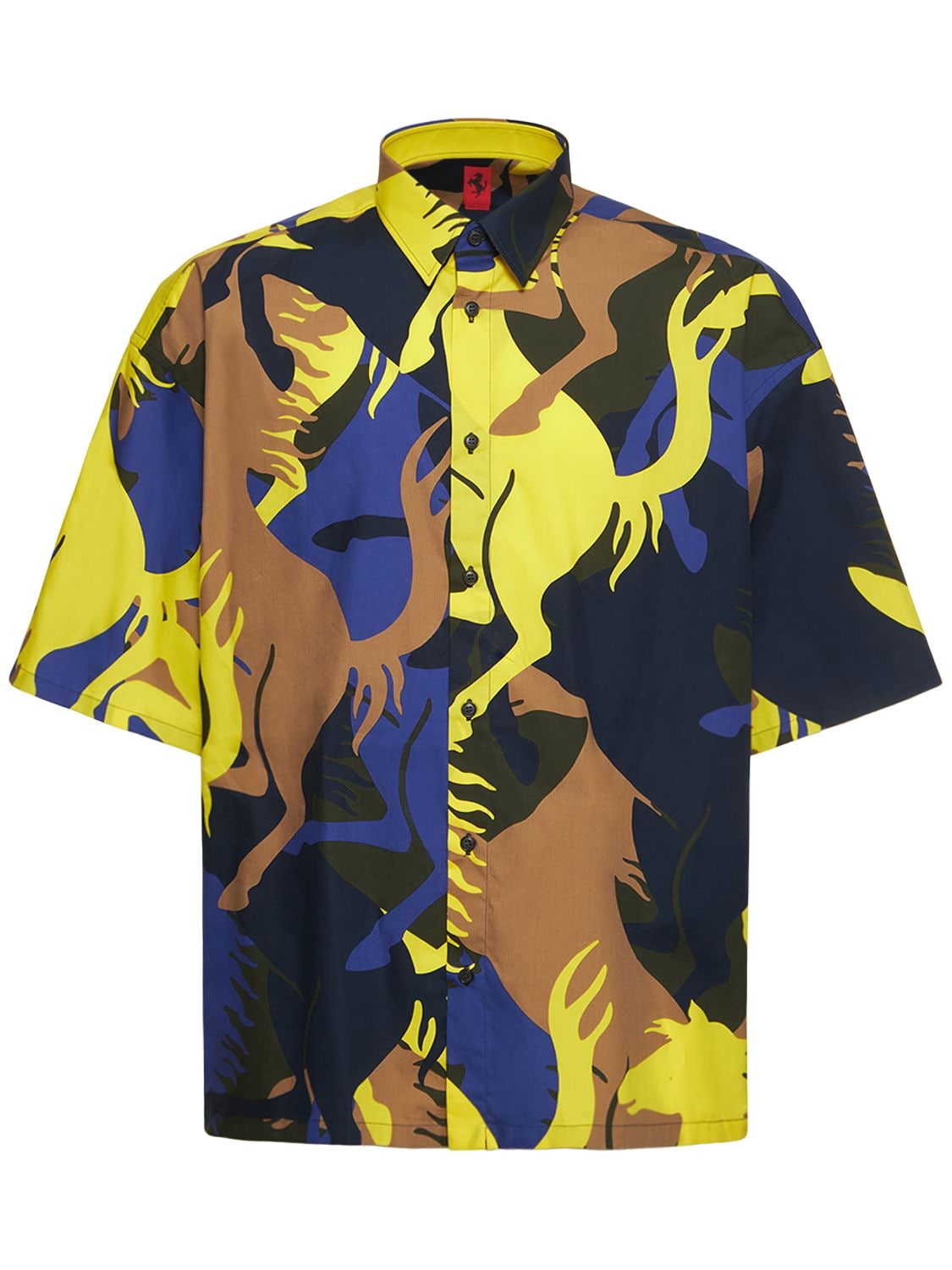 T-shirt Mit Camouflagemotiv - FERRARI - Modalova