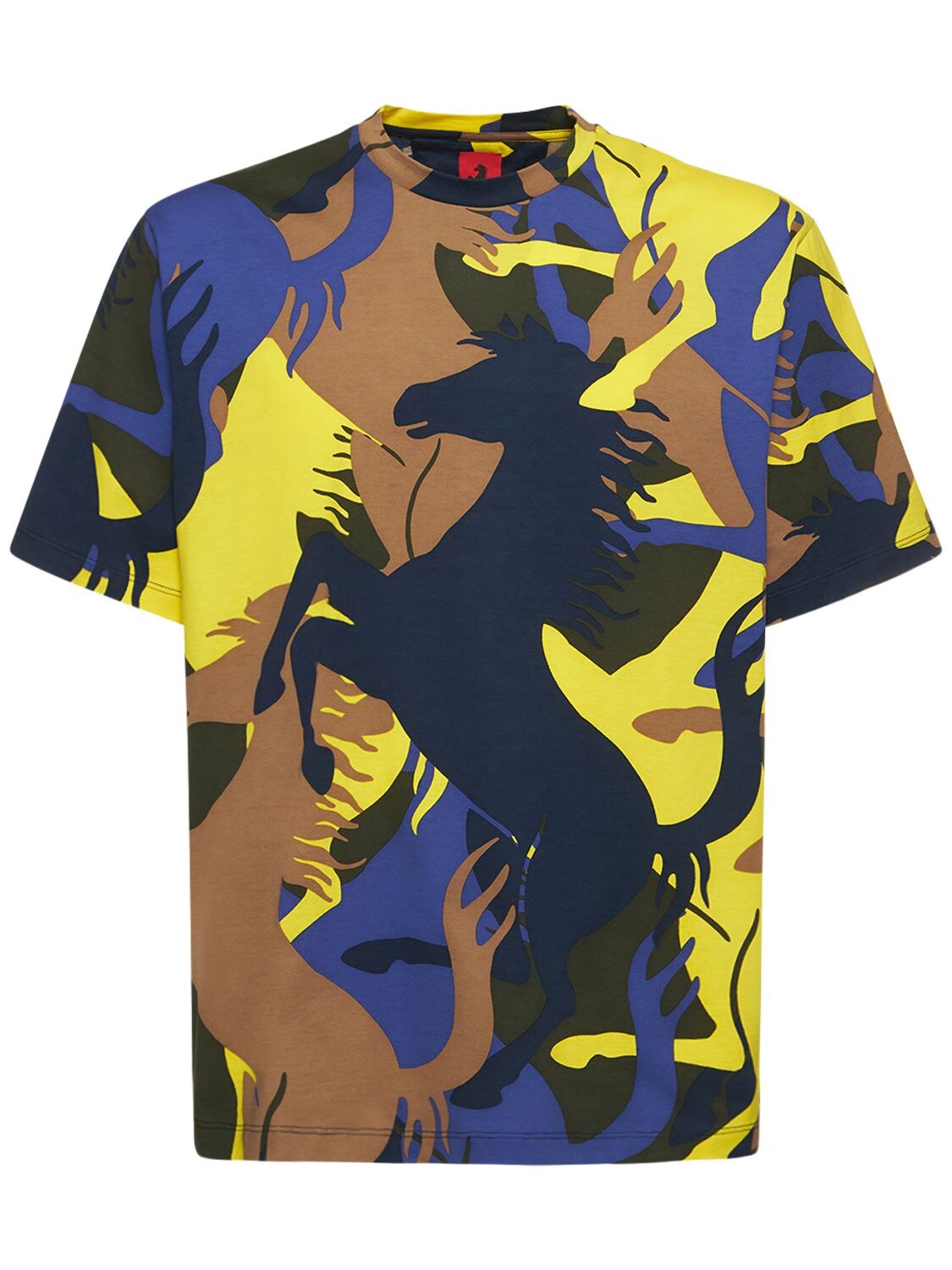 T-shirt Mit Camouflagemotiv - FERRARI - Modalova