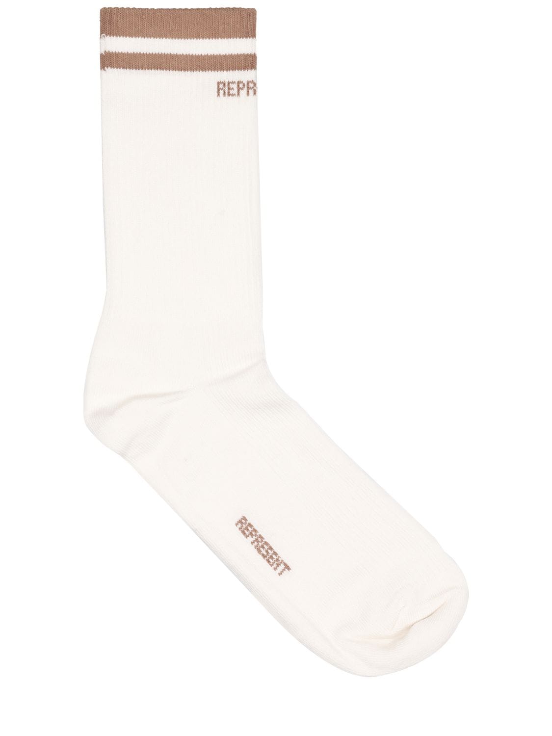 Logo Ribbed Cotton Blend Socks - REPRESENT - Modalova