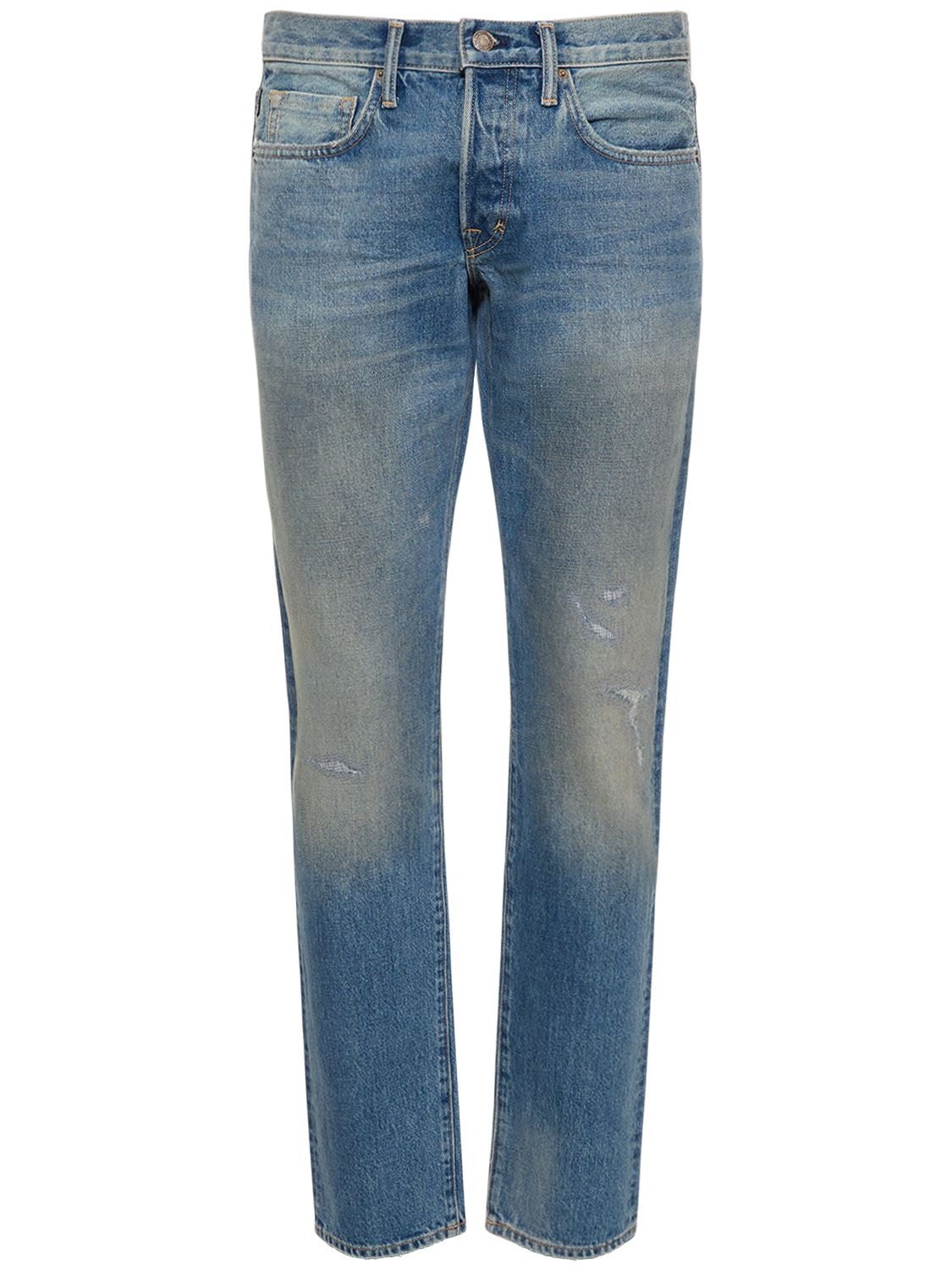Jeans Slim Fit In Denim - TOM FORD - Modalova