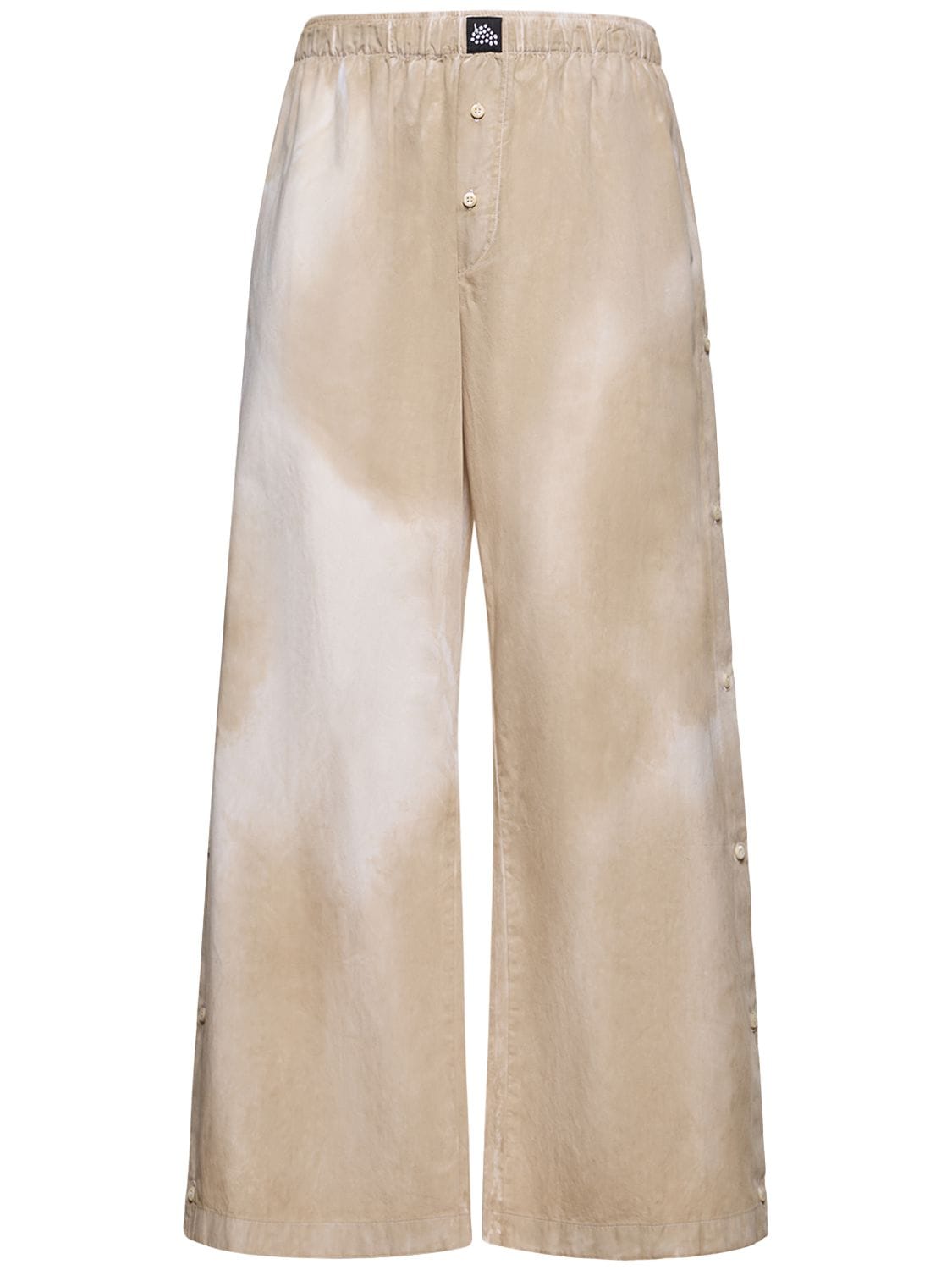 Pantaloni In Cotone Tie Dye - FEDERICO CINA - Modalova