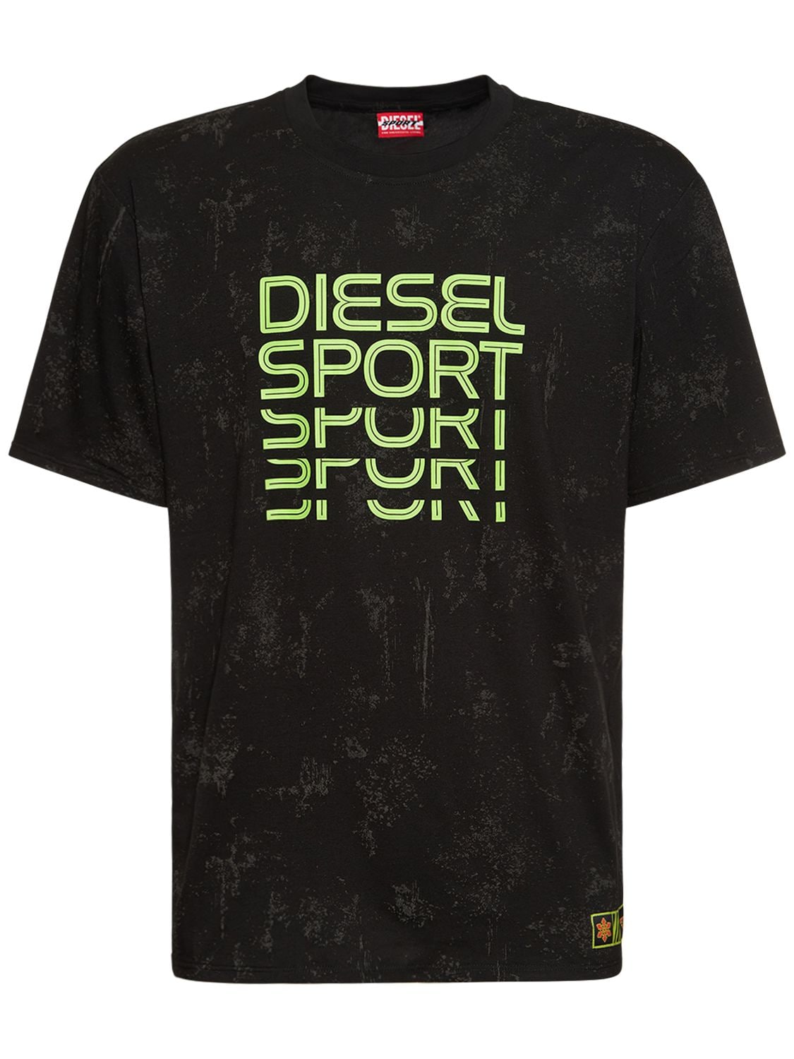 Sport Logo Cotton Performance T-shirt - DIESEL - Modalova