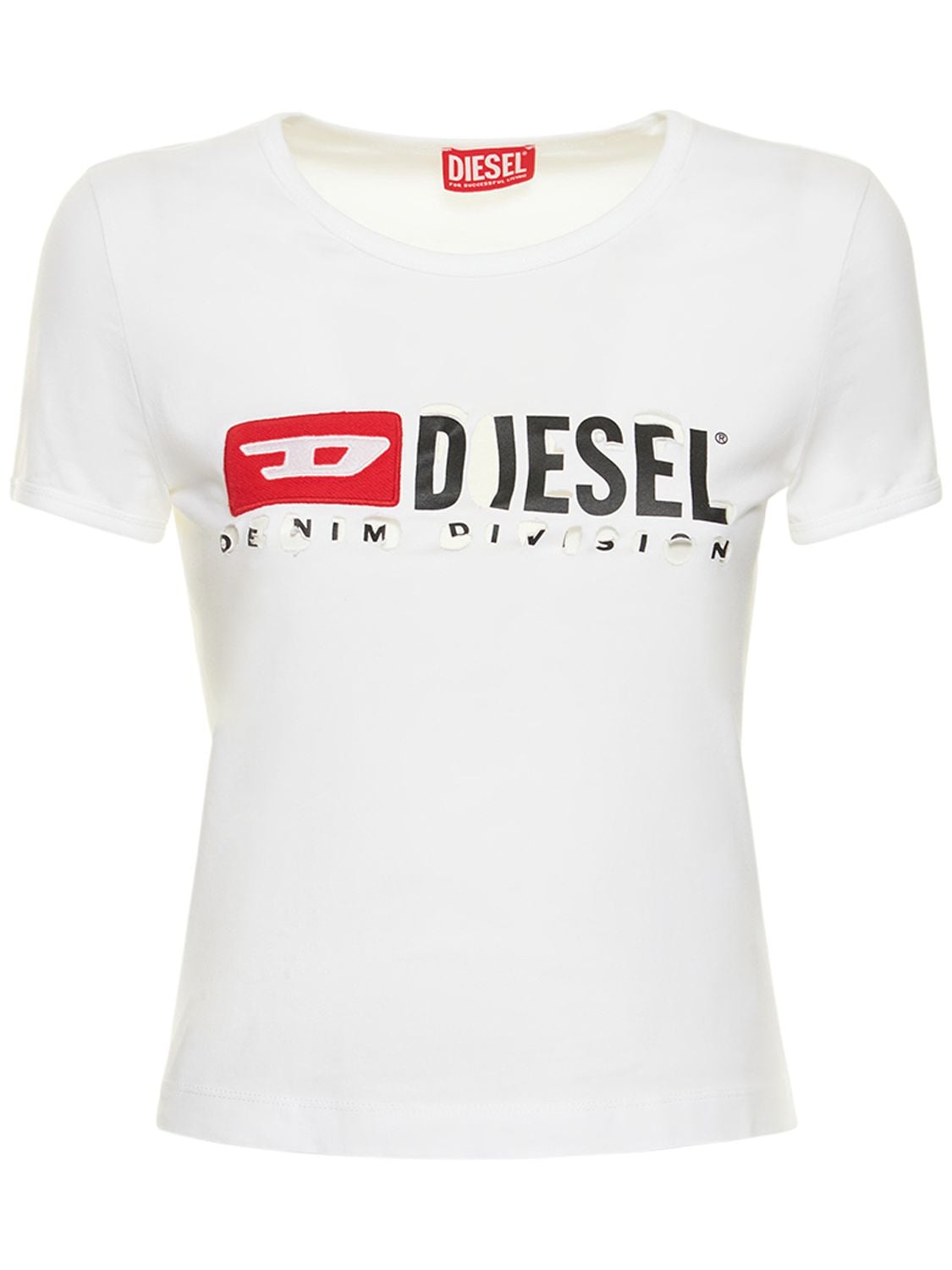 T-shirt Aus Baumwolljersey Mit Logodruck - DIESEL - Modalova