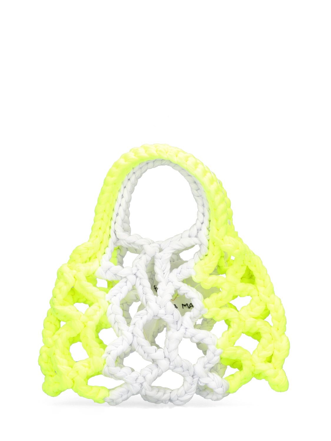 Bi-colored Crochet Top Handle Bag - FORTE_FORTE - Modalova