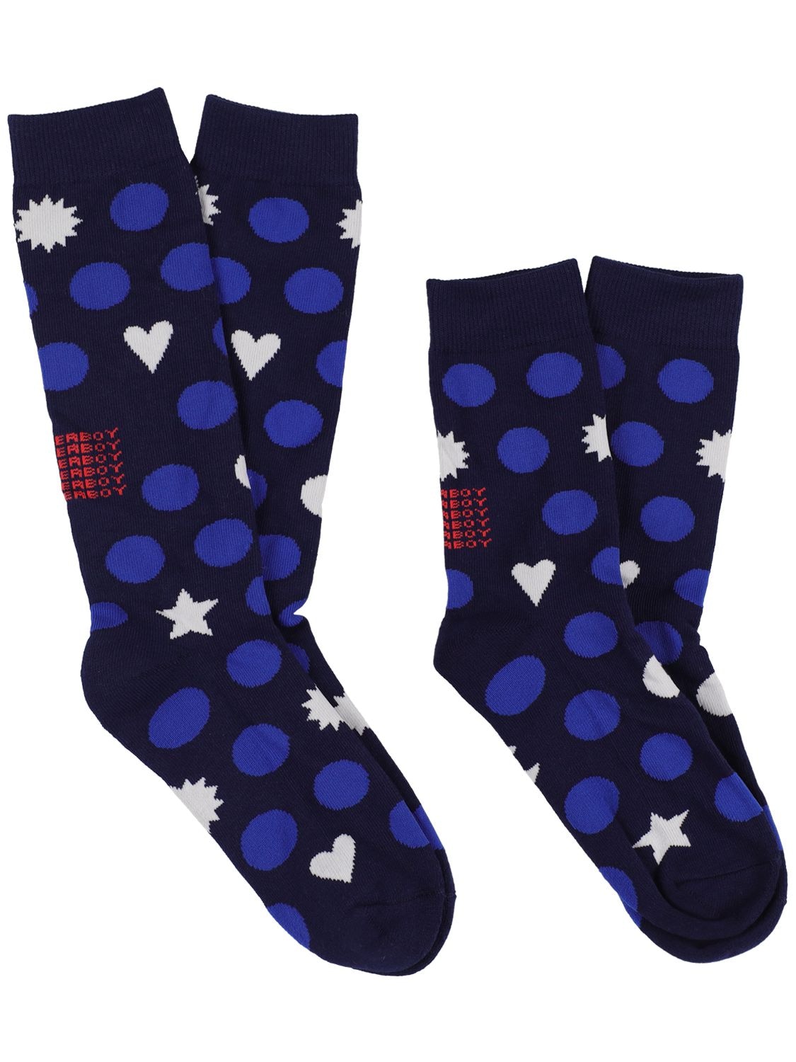 Symbol Print Cotton Blend Socks - CHARLES JEFFREY LOVERBOY - Modalova
