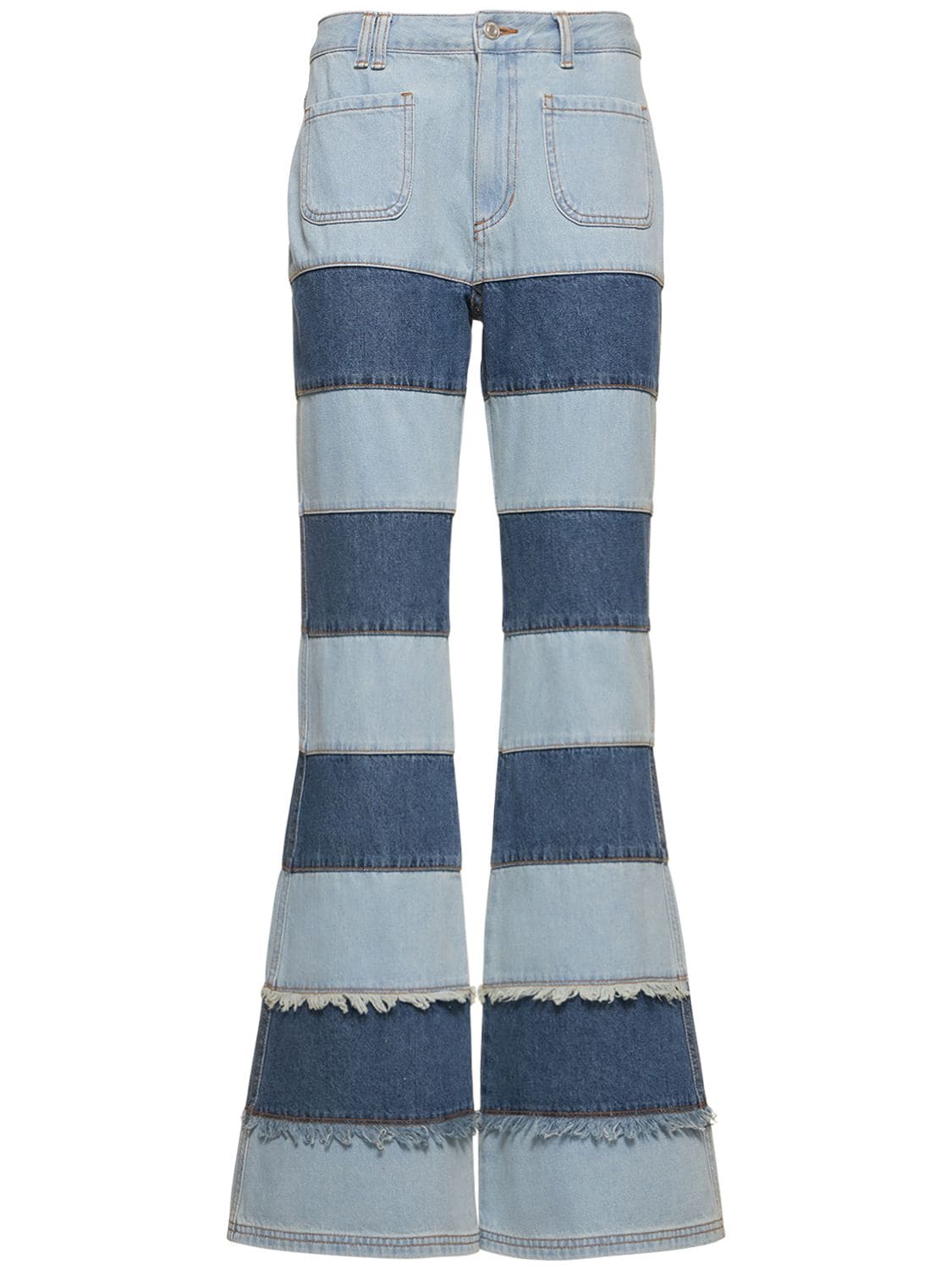 Mahina Block Patchwork Straight Jeans - ANDERSSON BELL - Modalova