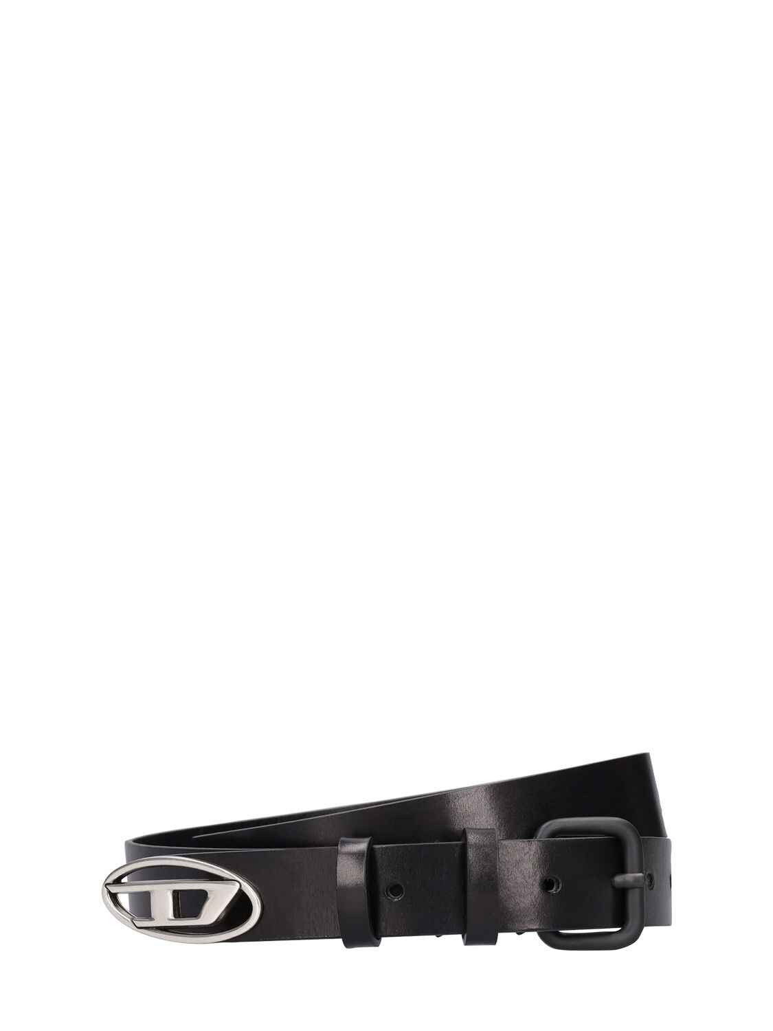 Cintura In Pelle Con Logo D 3cm - DIESEL - Modalova