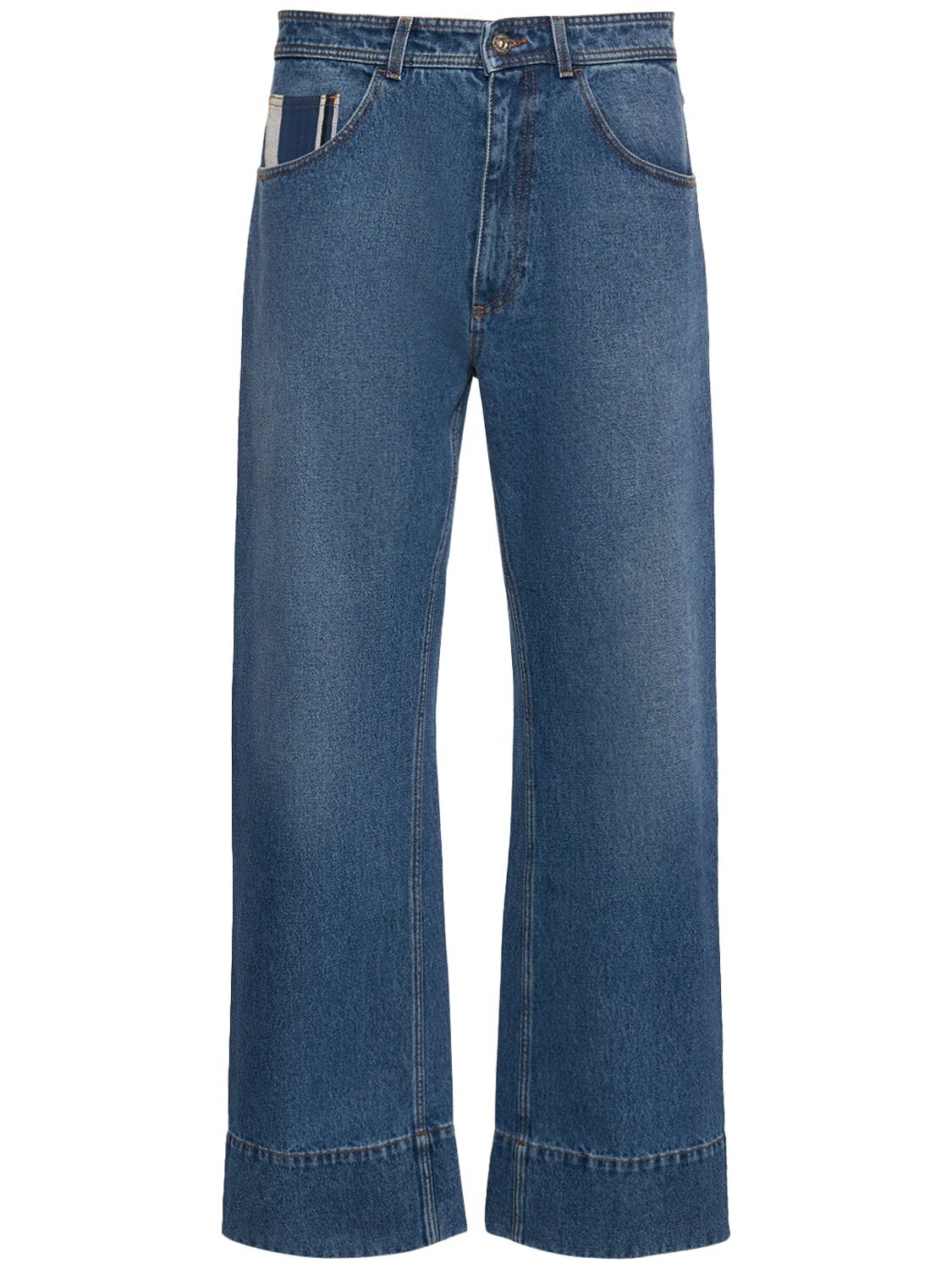 Jeans Miles In Denim Di Cotone - WALES BONNER - Modalova