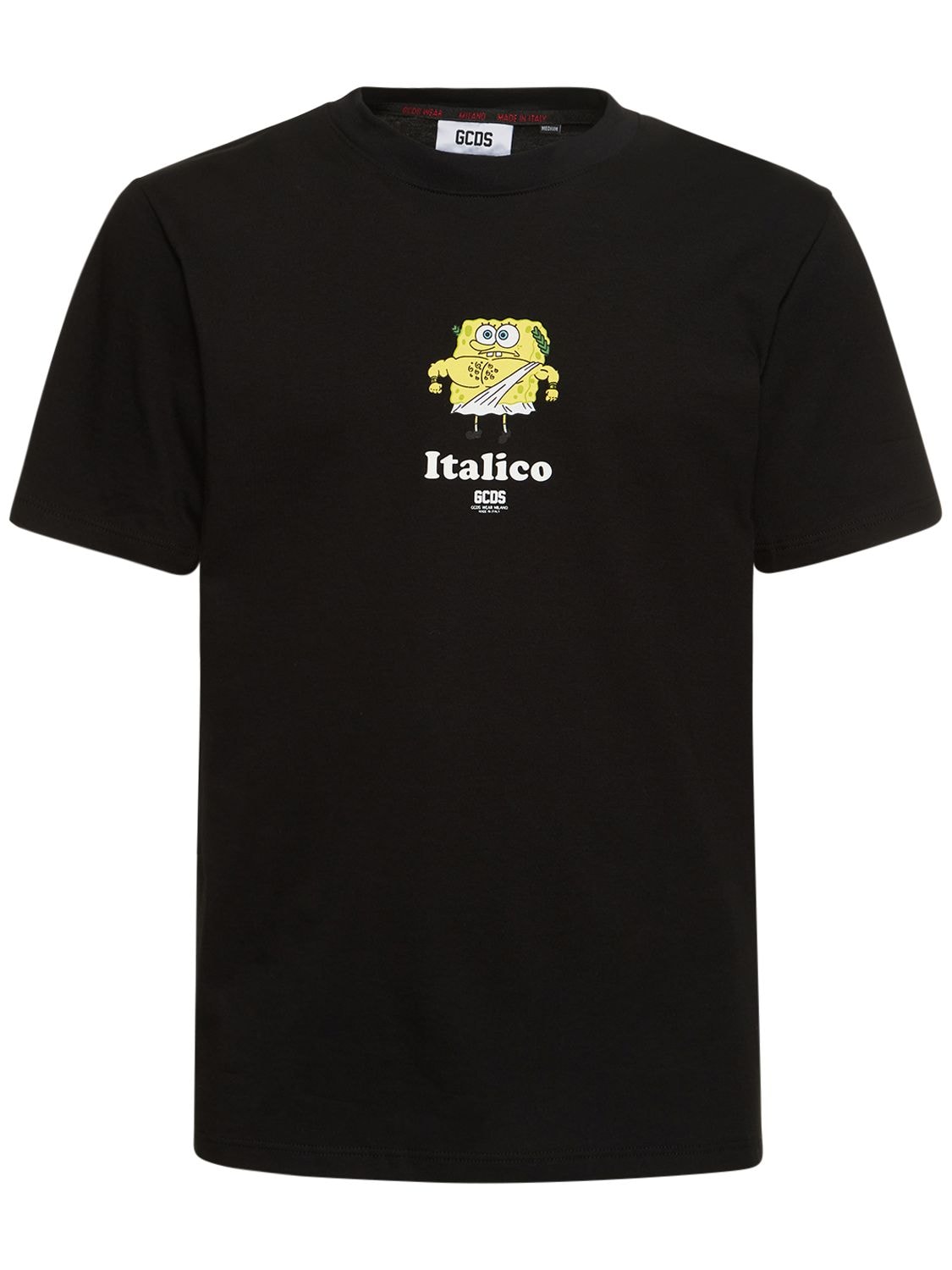 T-shirt „ X Spongebob Italico“ - GCDS - Modalova