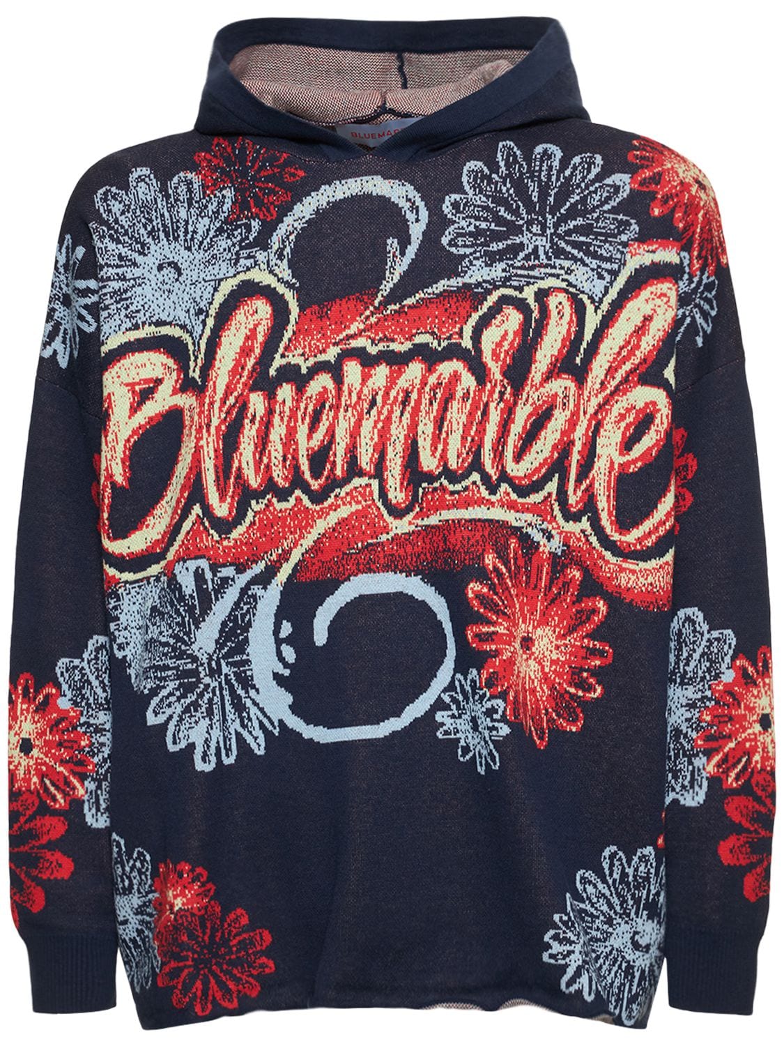 Sweater Aus Baumwoll/wollstrickjacquard Mit Logo - BLUEMARBLE - Modalova