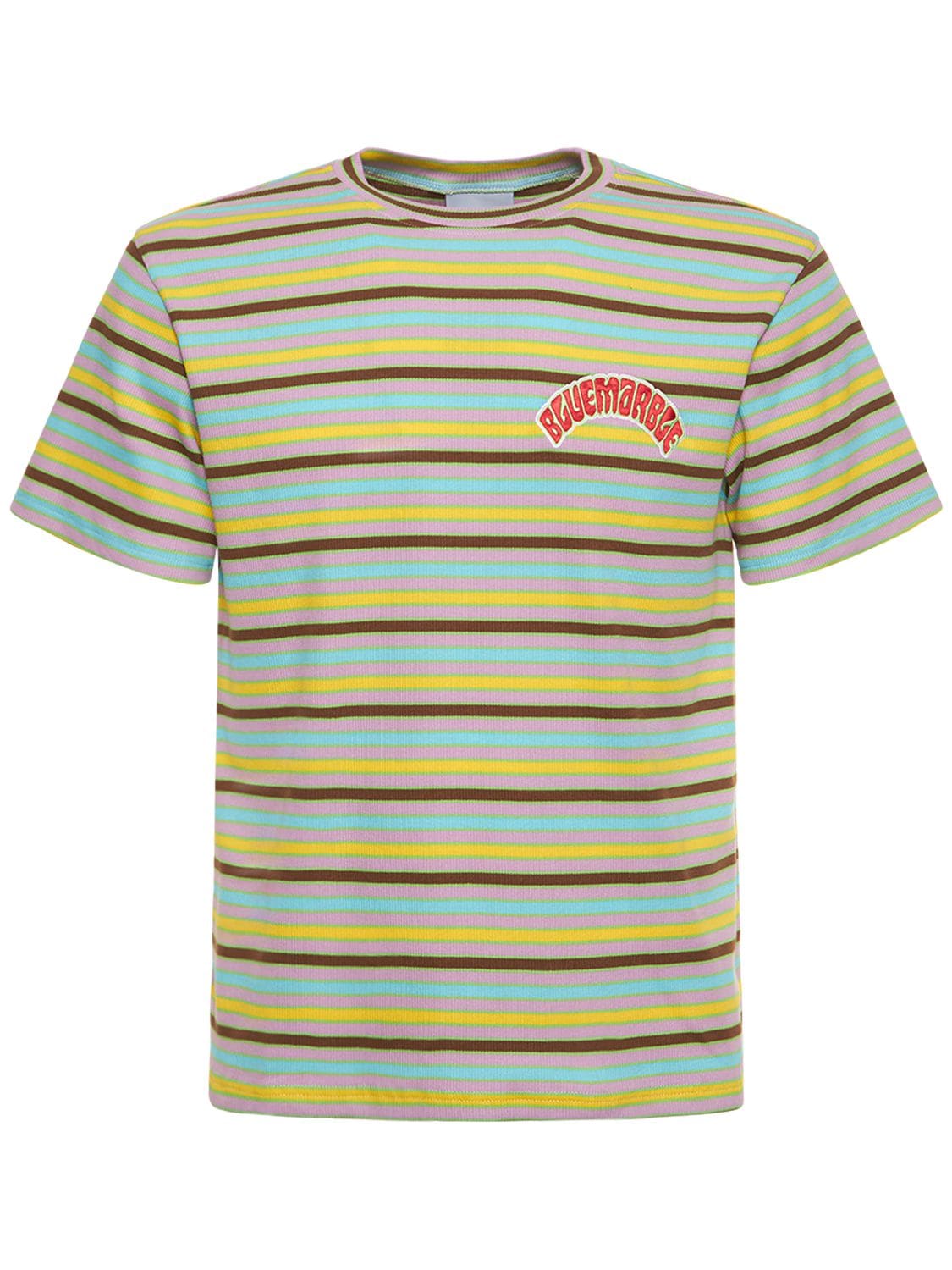 Bowling-t-shirt Aus Baumwolle Mit Streifen - BLUEMARBLE - Modalova
