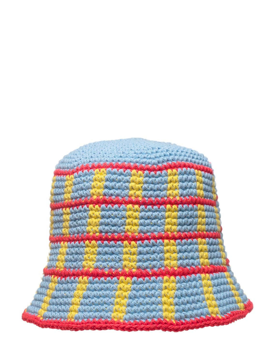 Plaid Crochet Bucket Hat - MEMORIAL DAY - Modalova