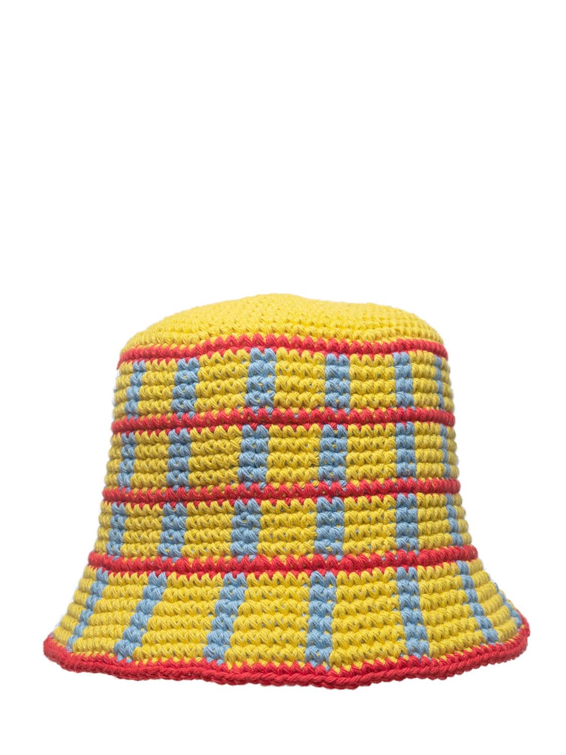 Plaid Crochet Bucket Hat - MEMORIAL DAY - Modalova