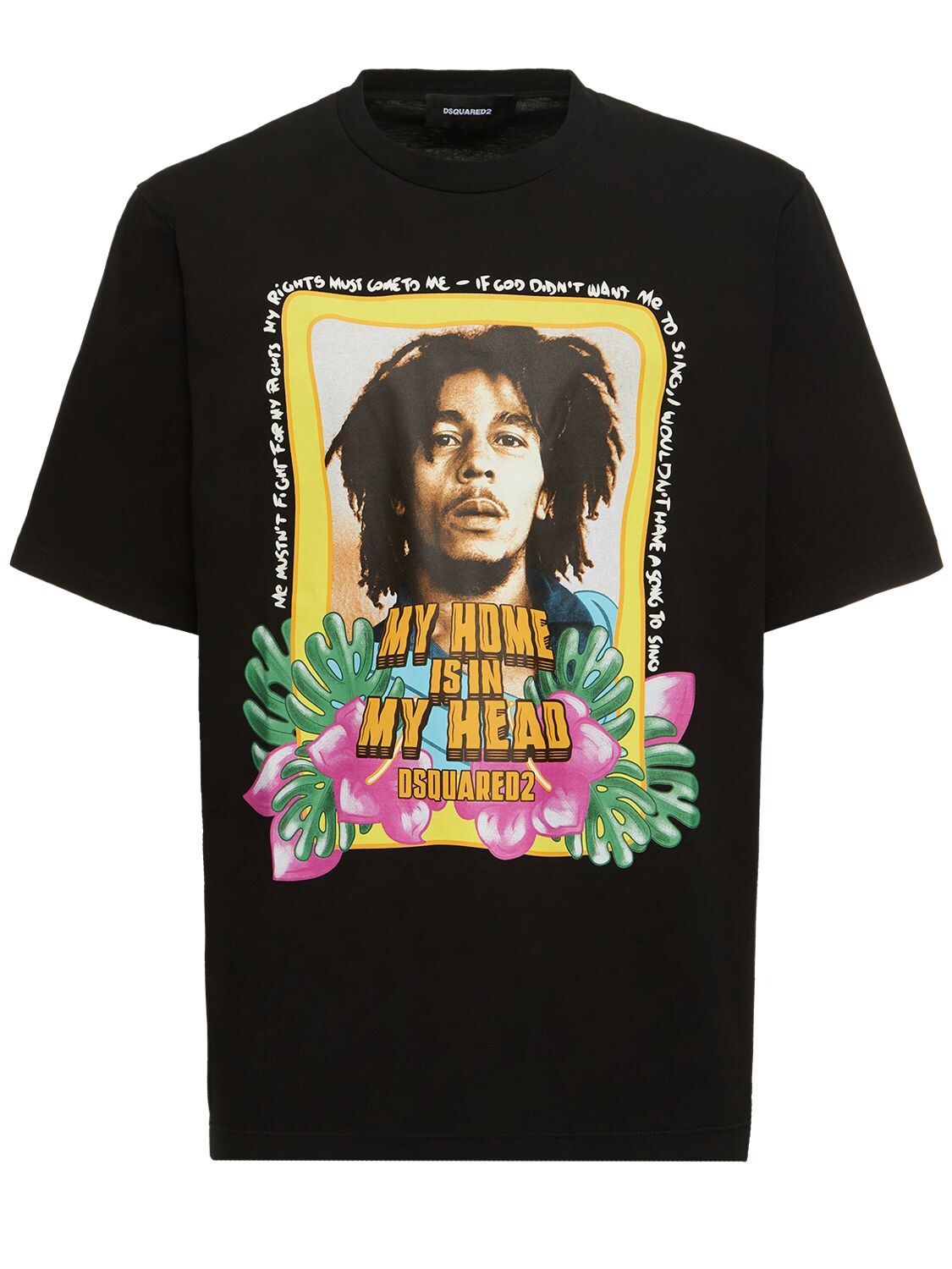 T-shirt Bob Marley In Cotone - DSQUARED2 - Modalova