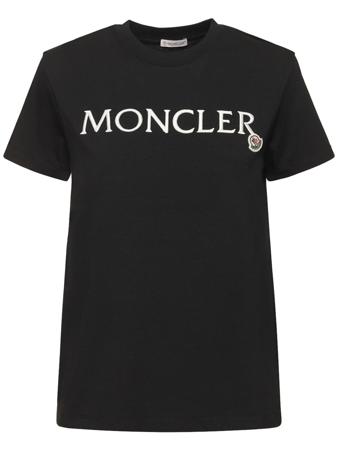 T-shirt In Cotone - MONCLER - Modalova
