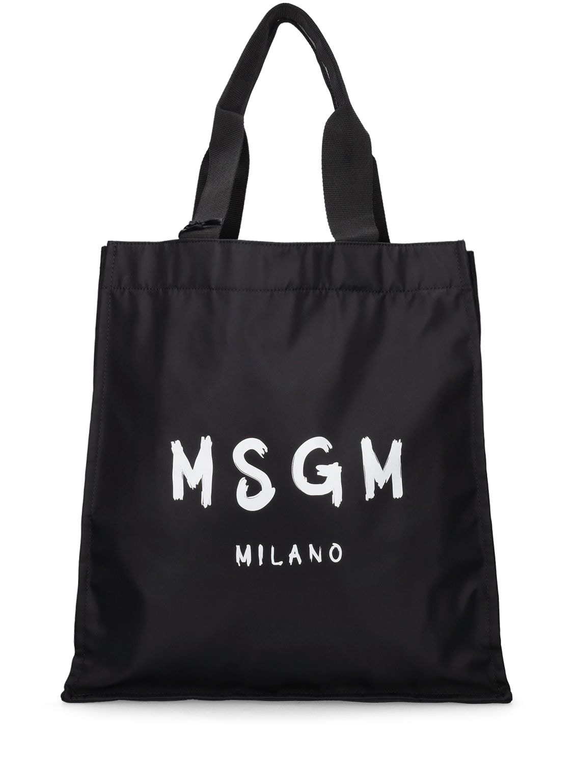 Tote Aus Nylon Mit Logo - MSGM - Modalova