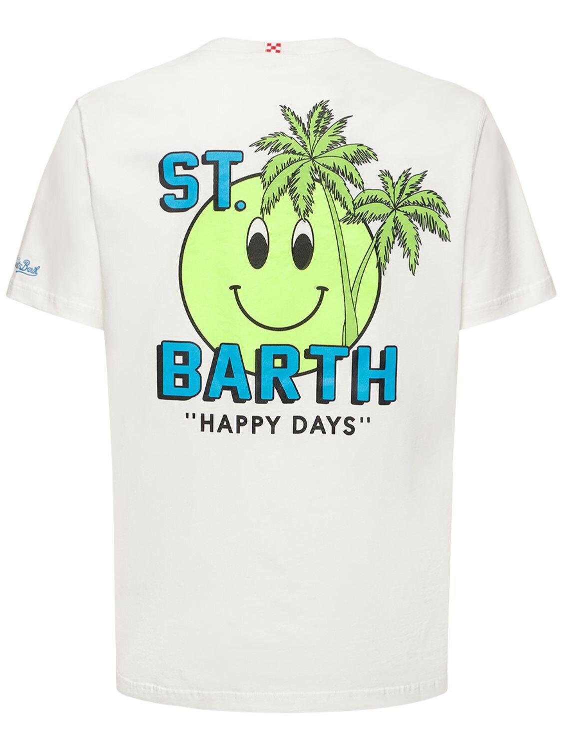 T-shirt Happy Days In Jersey Di Cotone / Stampa - MC2 SAINT BARTH - Modalova