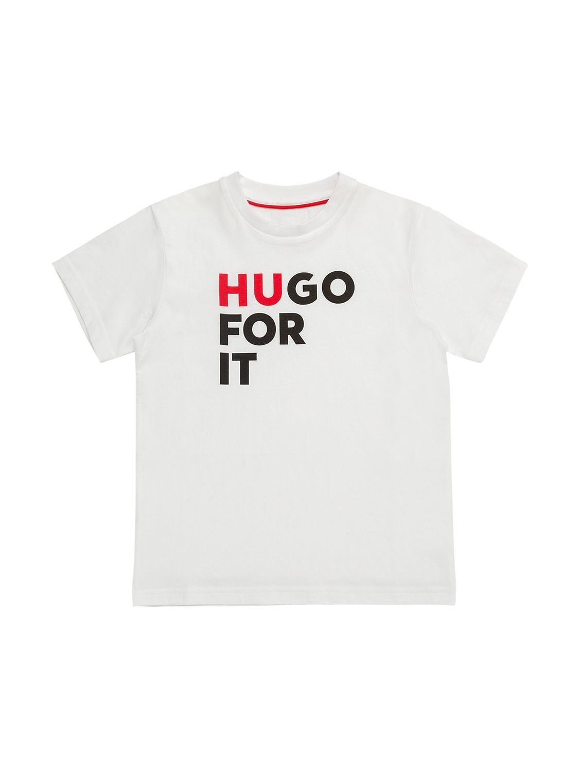 T-shirt Aus Baumwolljersey Mit Logodruck - BOSS HUGO BOSS - Modalova