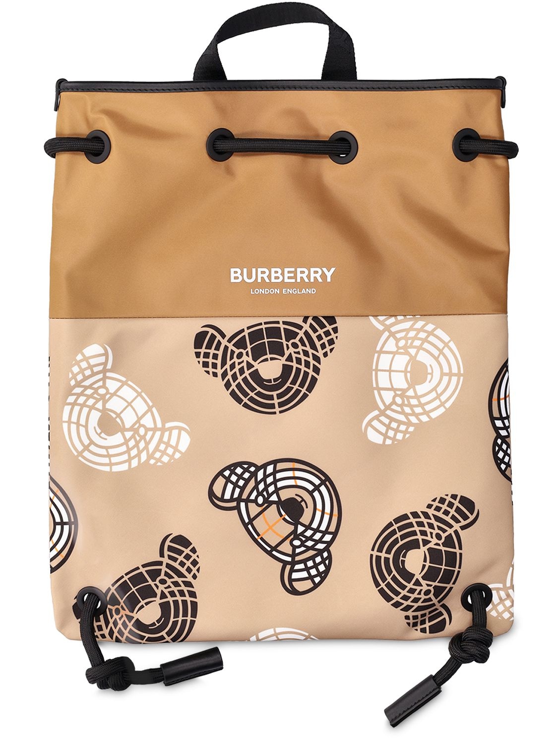 Bear Print Nylon Backpack - BURBERRY - Modalova