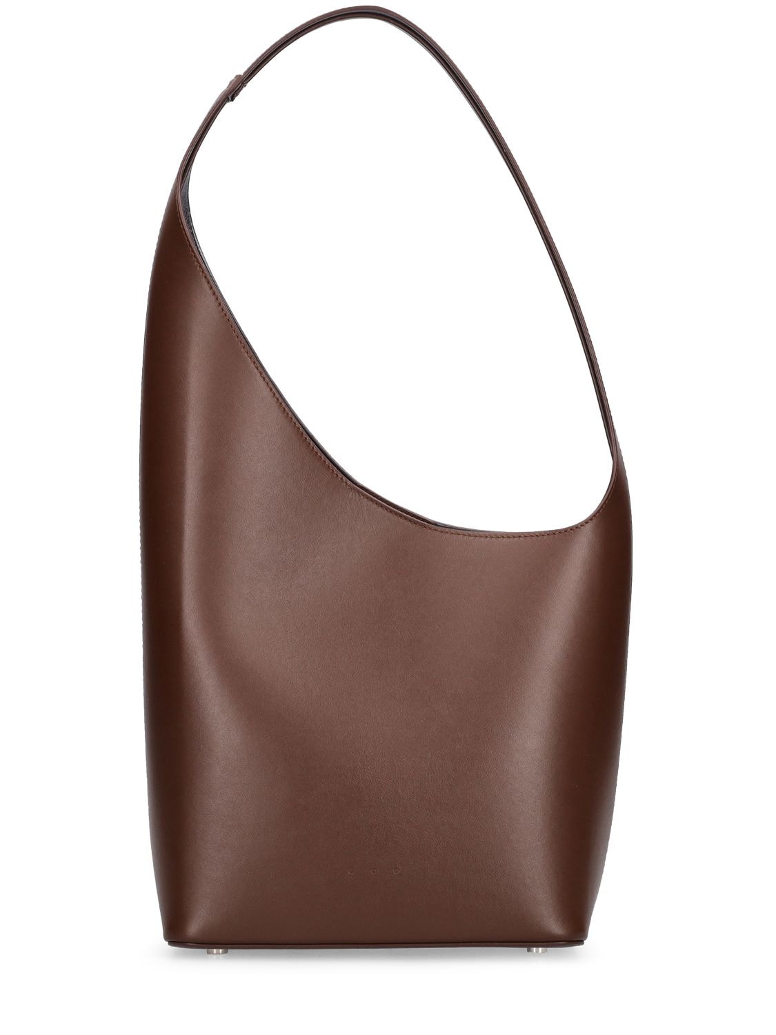 Demi Lune Smooth Leather Shoulder Bag - AESTHER EKME - Modalova