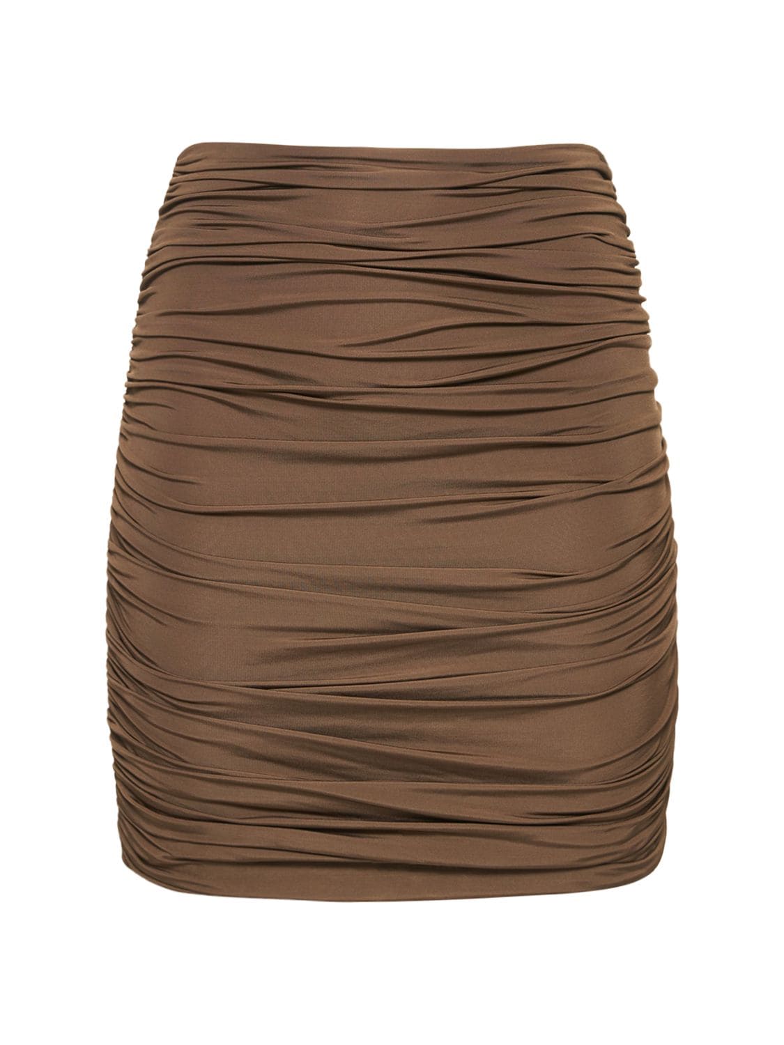 Ruched Jersey Mini Skirt - GIUSEPPE DI MORABITO - Modalova