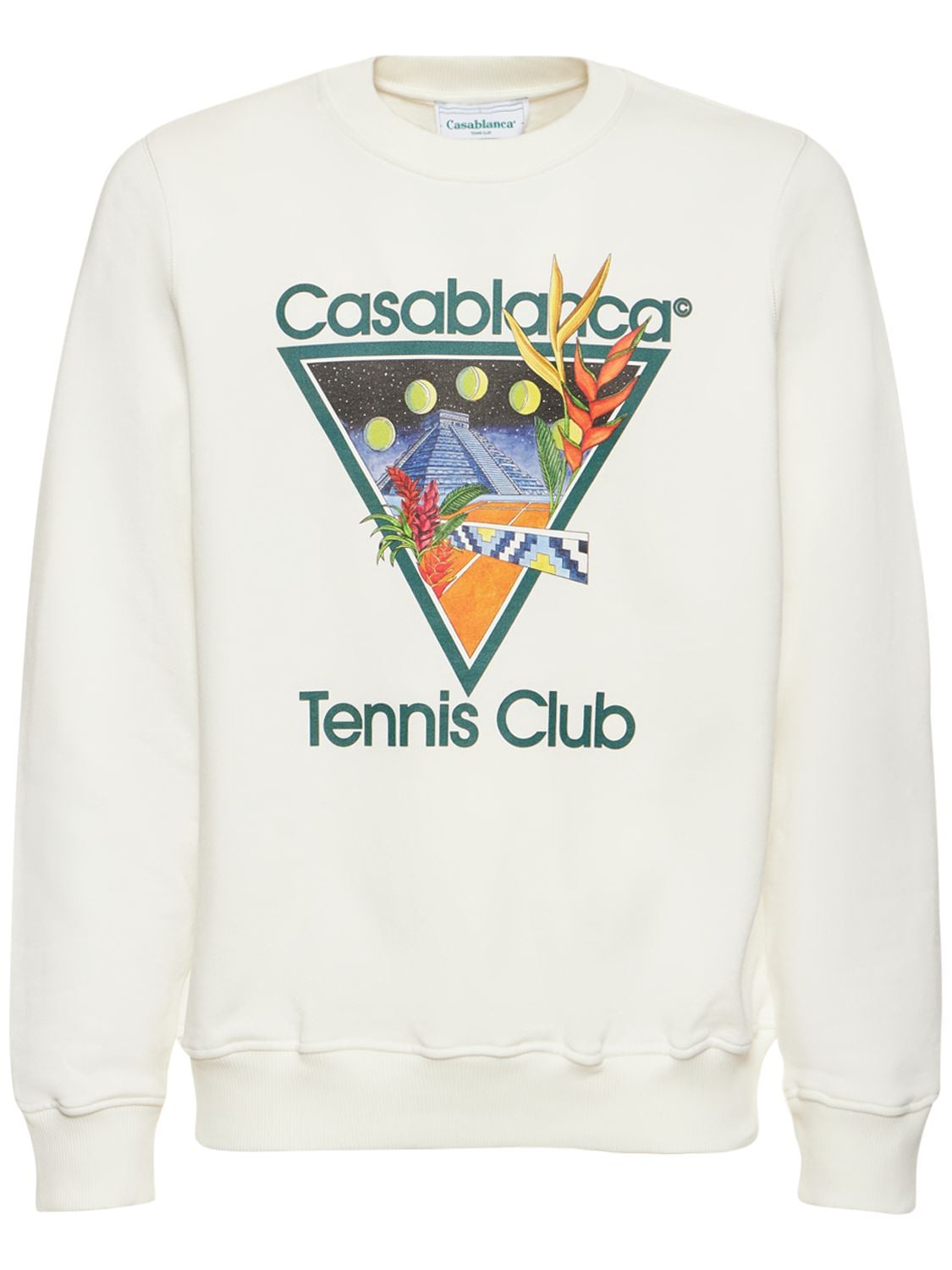 Sweatshirt Aus Bio-baumwolle „tennis Club“ - CASABLANCA - Modalova