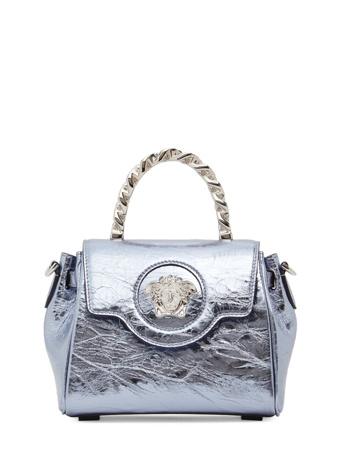 Small Medusa Leather Top Handle Bag - VERSACE - Modalova