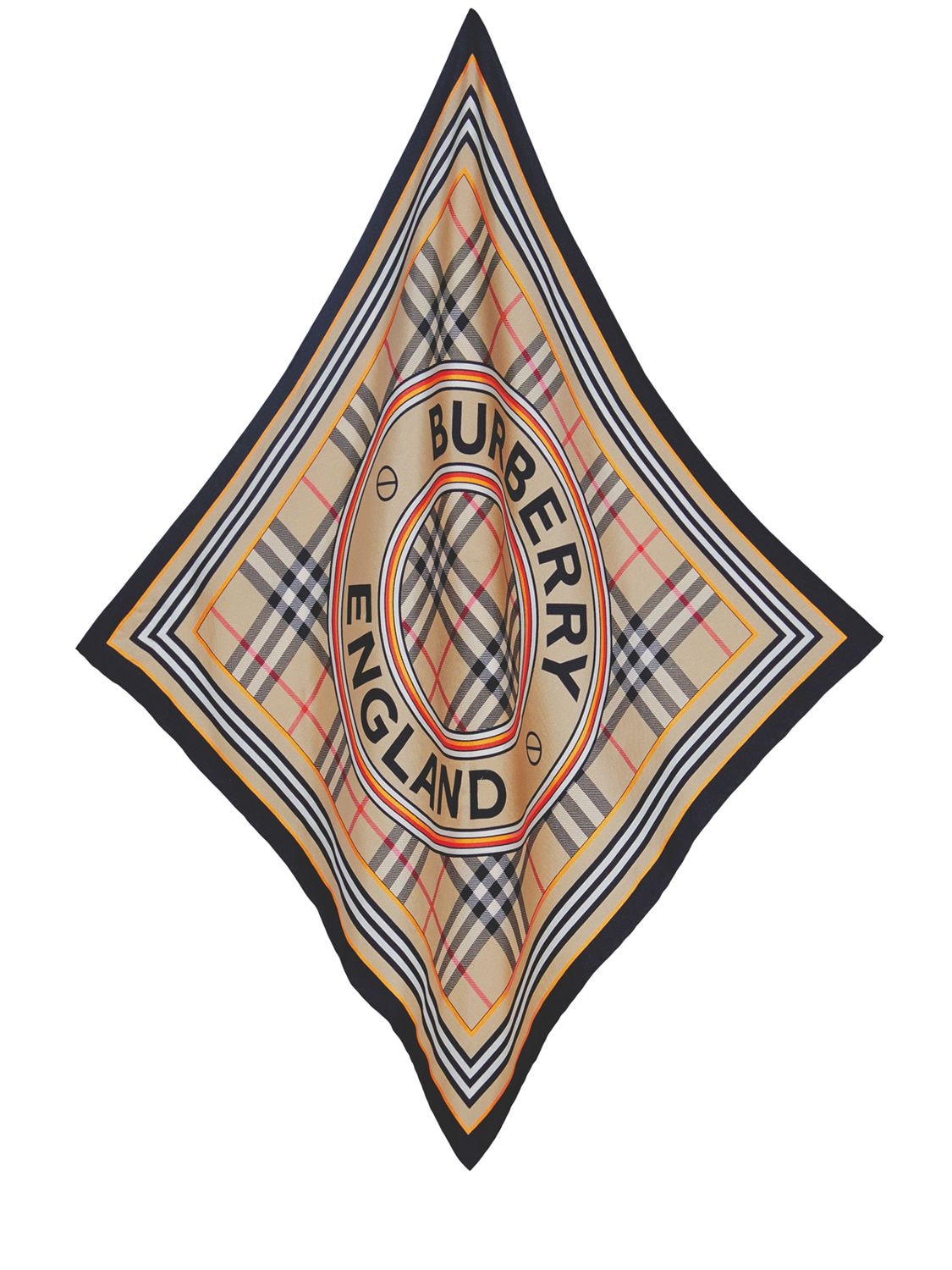 Quadratischer Seidenschal Mit Logo - BURBERRY - Modalova