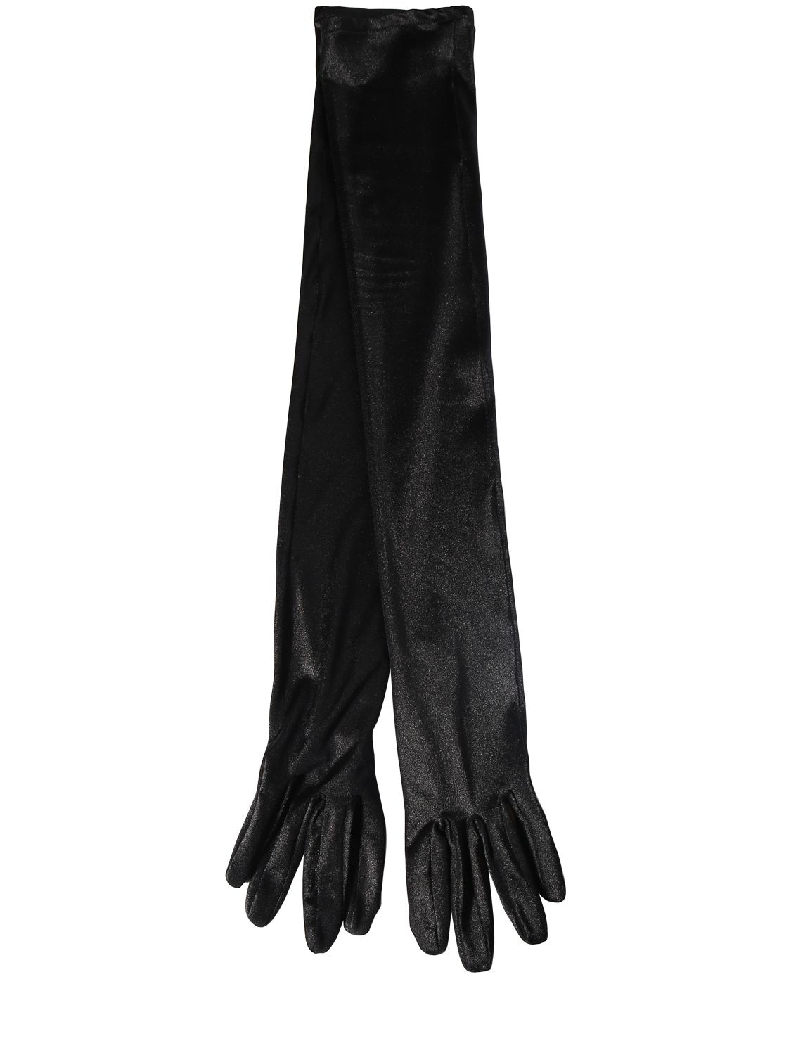 Nylon Blend Extra Long Gloves - SAINT LAURENT - Modalova