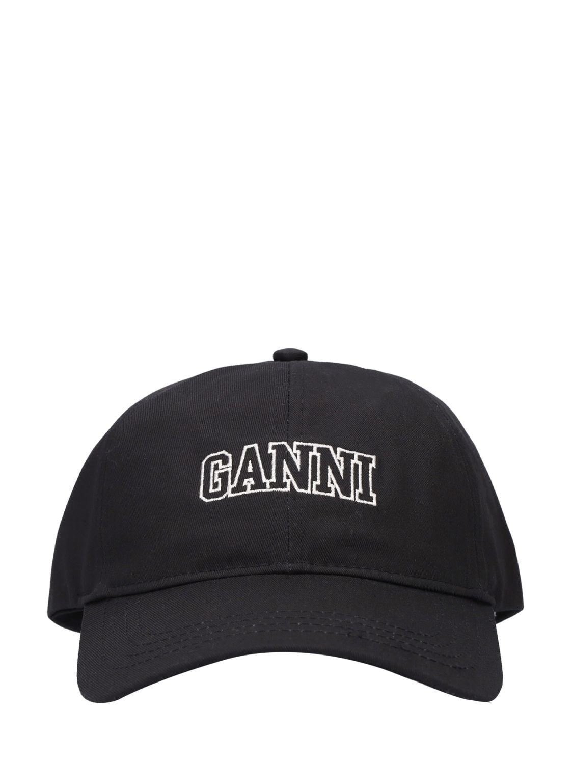 Cappello In Cotone Con Logo - GANNI - Modalova