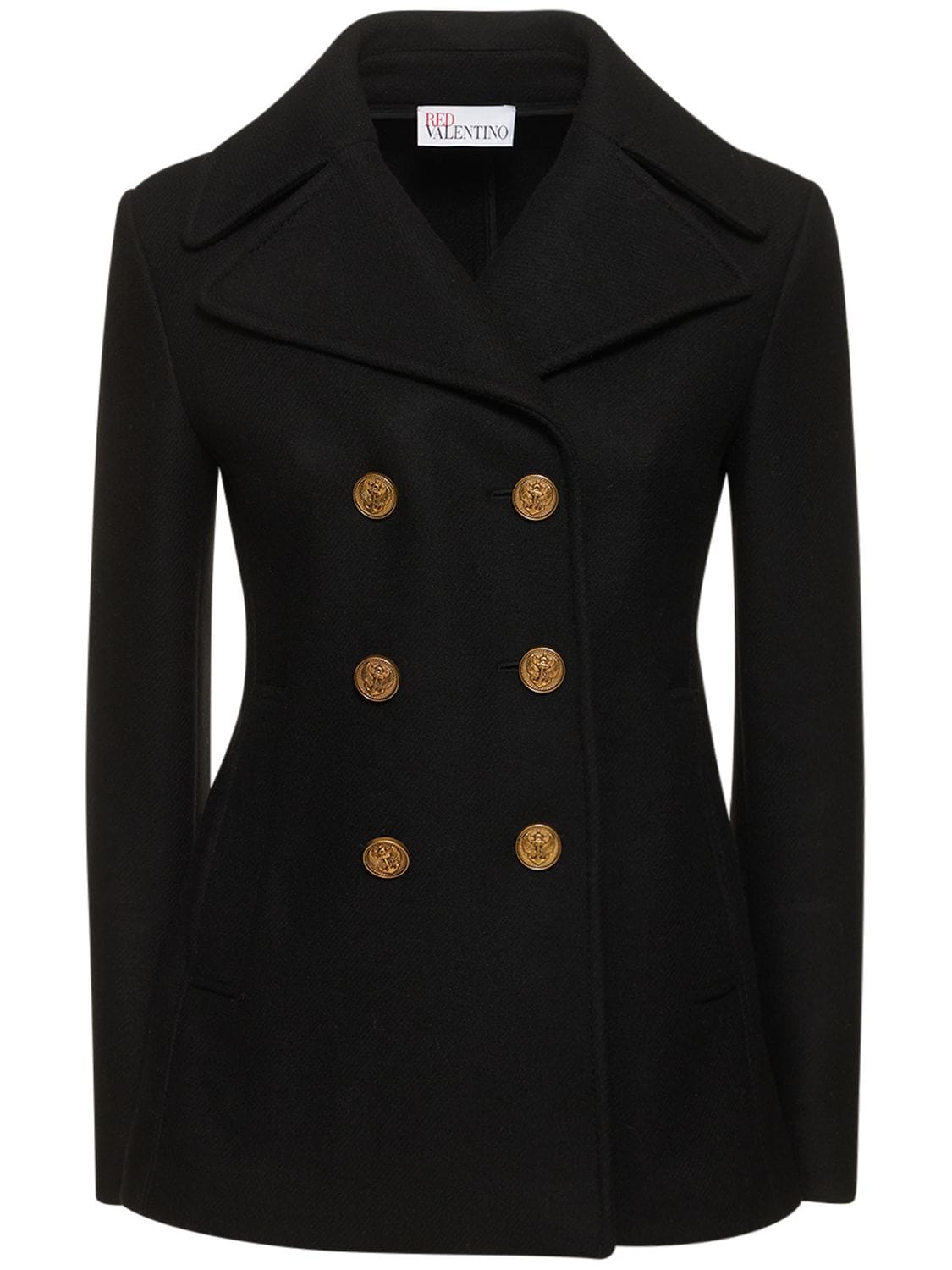Wool & Cashmere Double Breasted Coat - RED VALENTINO - Modalova