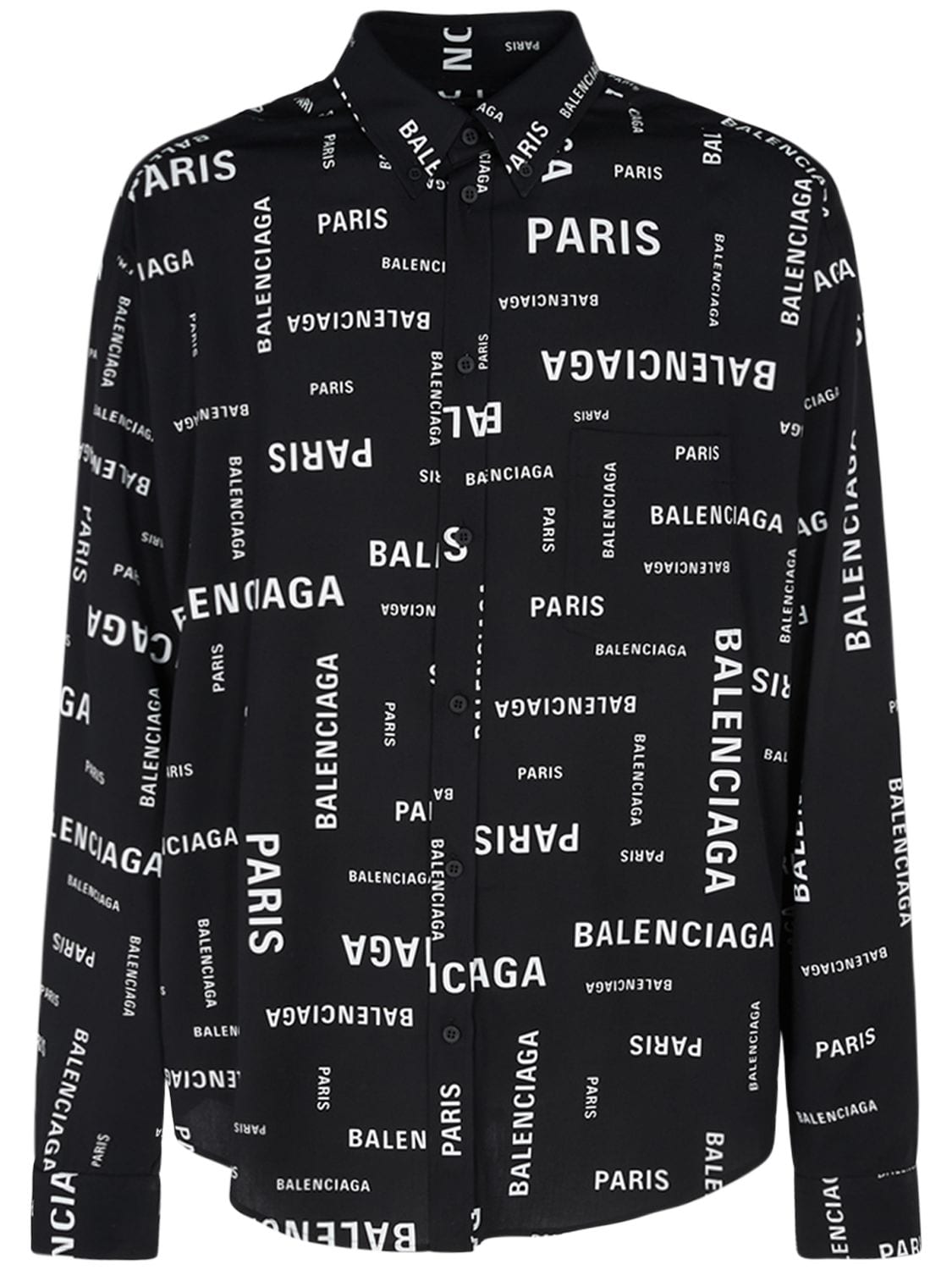 Camicia Paris In Popeline Di Viscosa - BALENCIAGA - Modalova