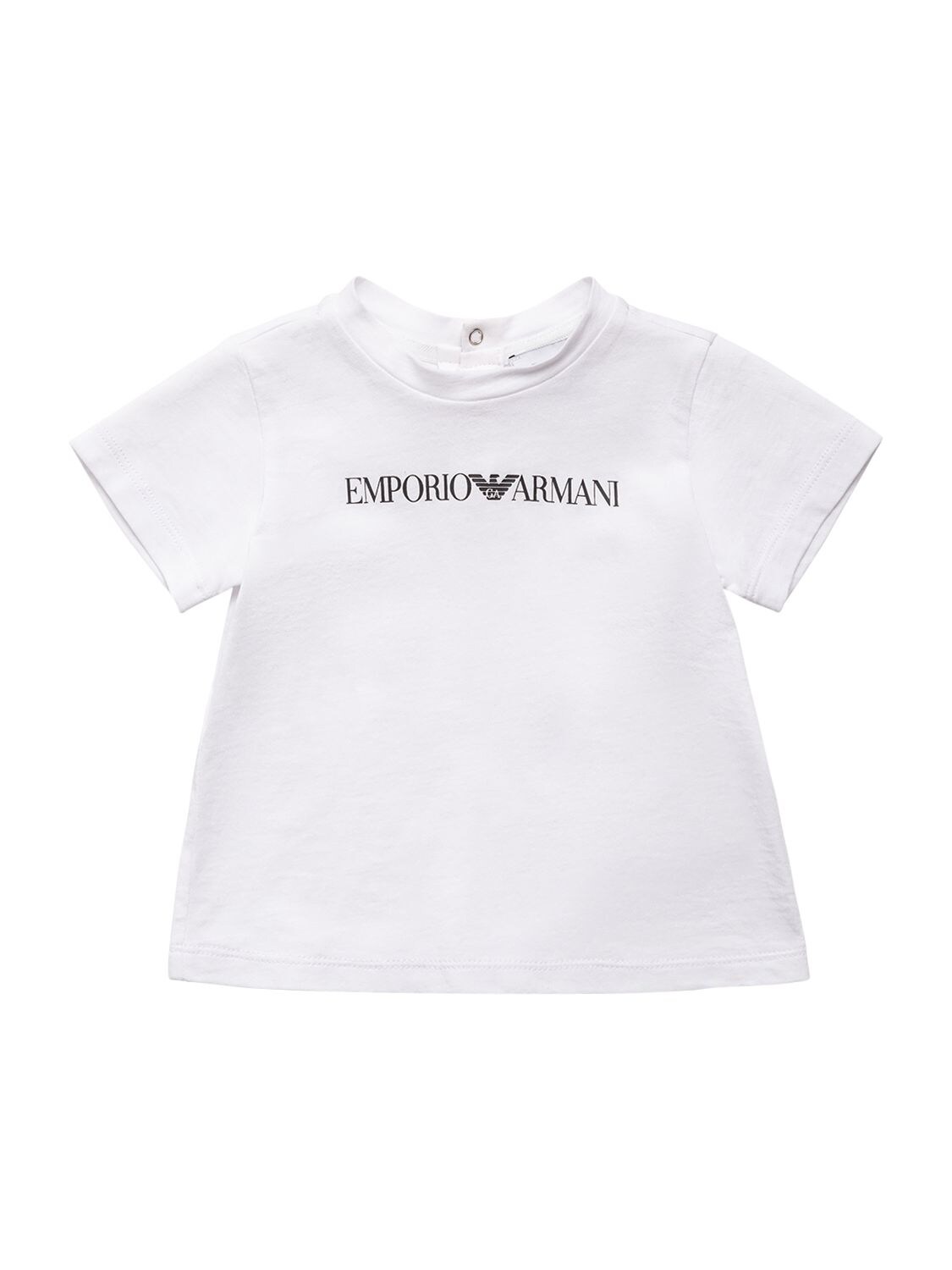 T-shirt Aus Baumwolljersey Mit Logo - EMPORIO ARMANI - Modalova