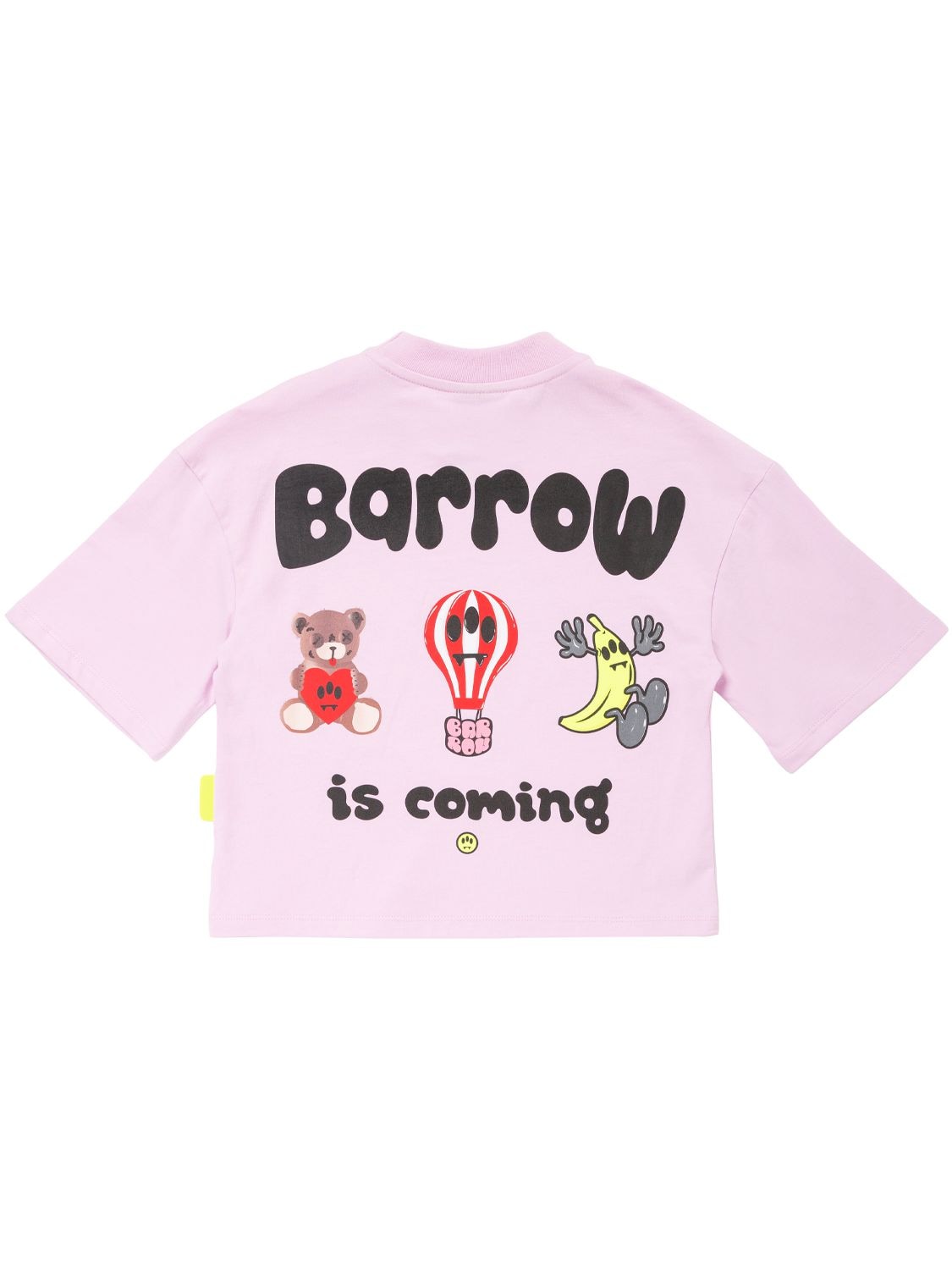 T-shirt In Jersey Di Cotone Stampato - BARROW - Modalova